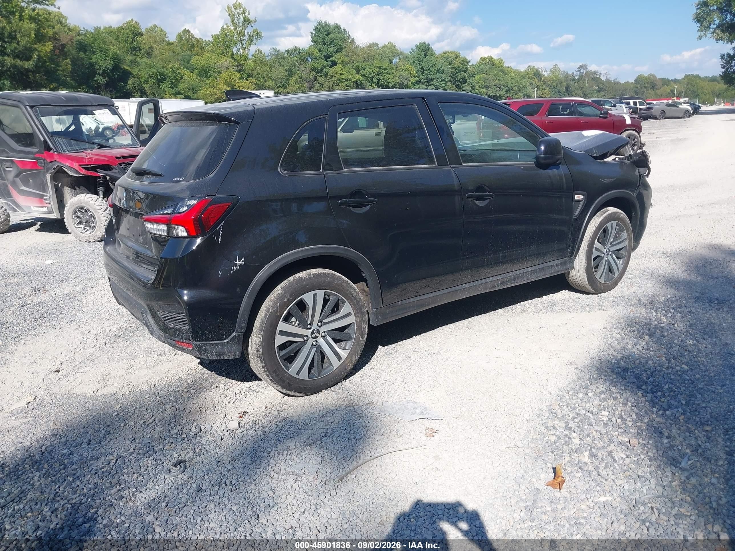 2025 Mitsubishi Outlander Sport VIN JA4ARUAU2SU000283 IAAI salvage auction — Front End, Wait Title, sold $4,750 on 2026-09-20 (photo 4)