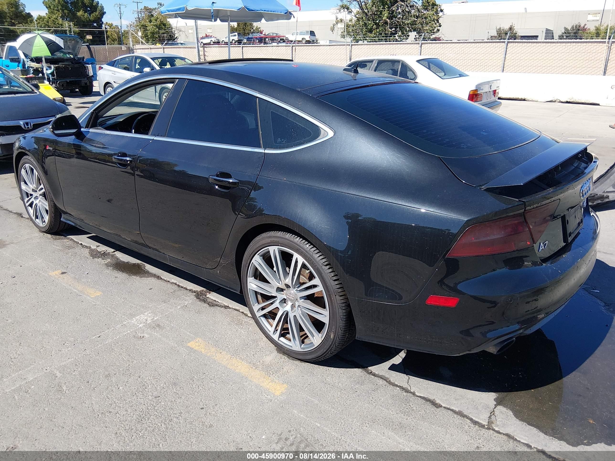 2012 Audi A7 VIN WAU2GBFC5CN163071 IAAI salvage auction — Normal Wear, Clear - Dealer Only (California), sold $2,525 on 2026-09-11 (photo 3)