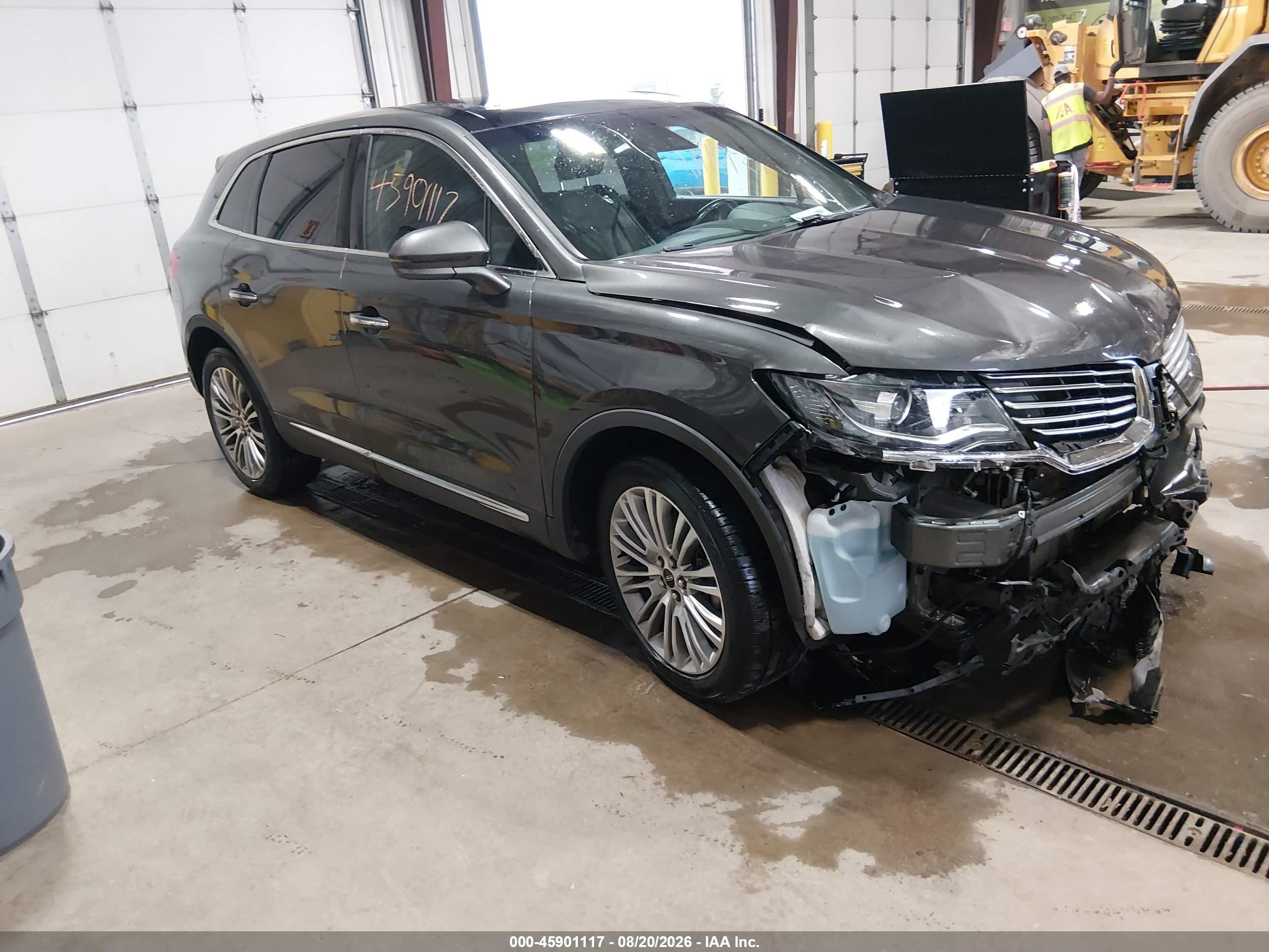 2018 Lincoln MKX VIN 2LMPJ8LR5JBL42337 IAAI salvage auction — Front End, Salvage (North Dakota), sold $2,950 on 2026-09-18 (photo 1)