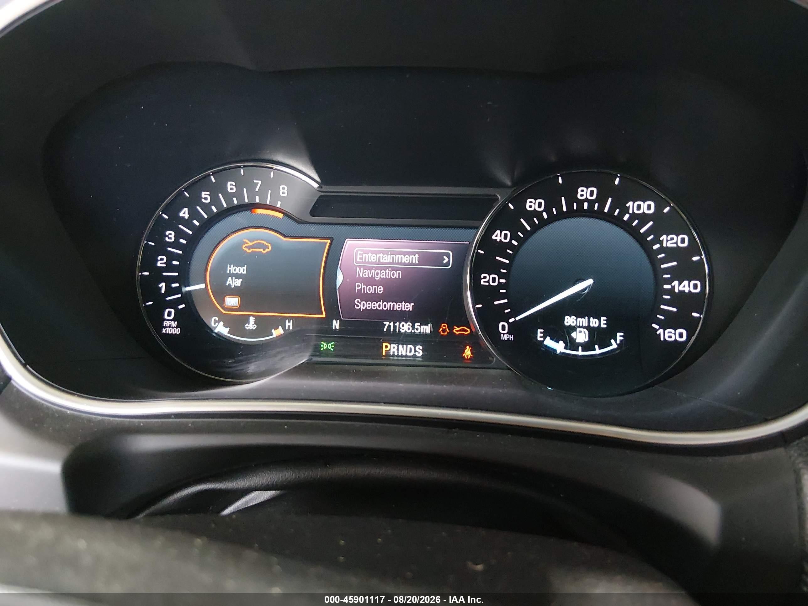 2018 Lincoln MKX VIN 2LMPJ8LR5JBL42337 IAAI salvage auction — Front End, Salvage (North Dakota), sold $2,950 on 2026-09-18 (photo 7)