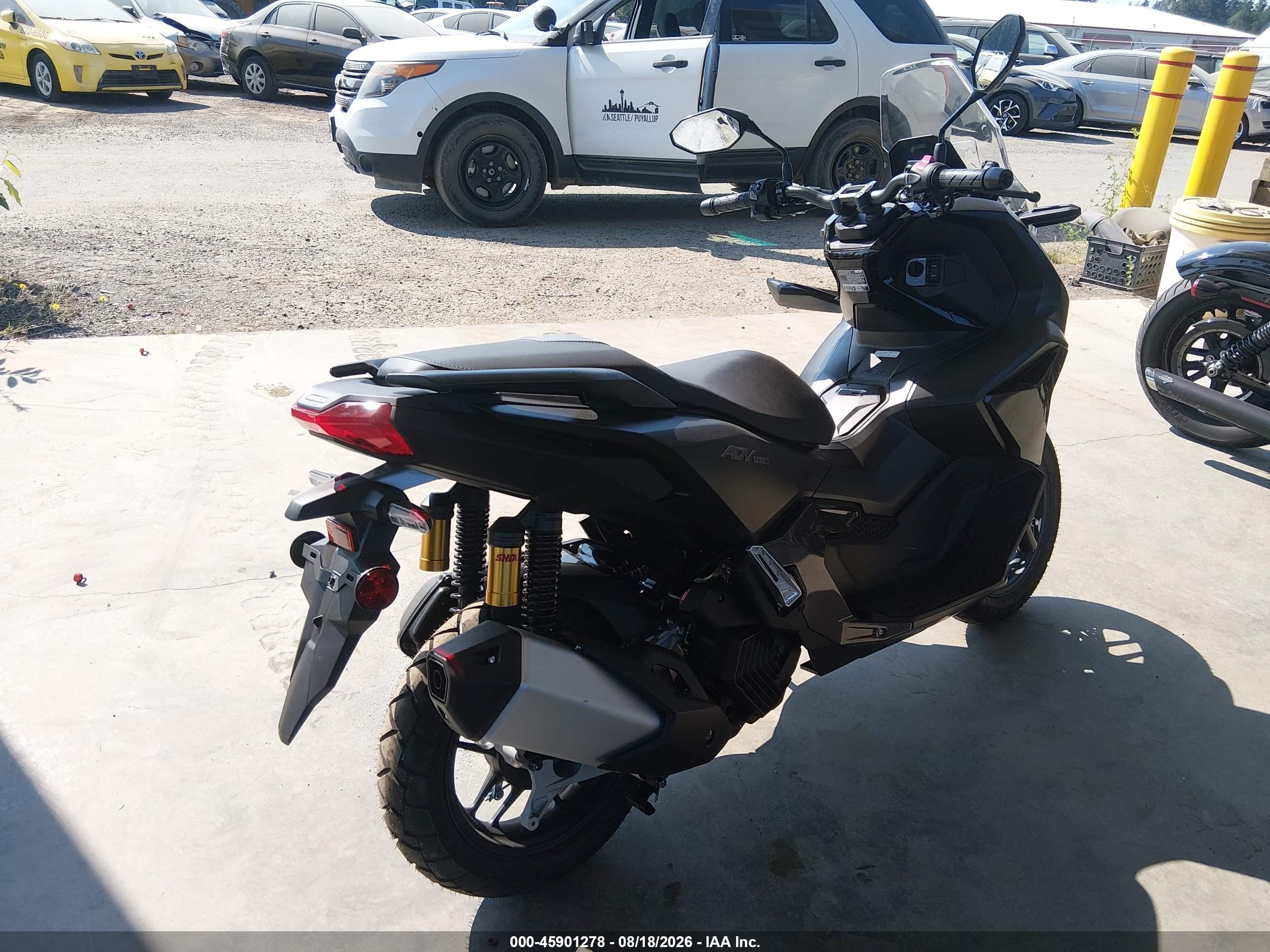 2027 Hond Adv 160 VIN MLHKF5450V5300137 IAAI salvage auction — Unknown, Bill Of Sale (Washington), sold $2,050 on 2026-09-09 (photo 4)