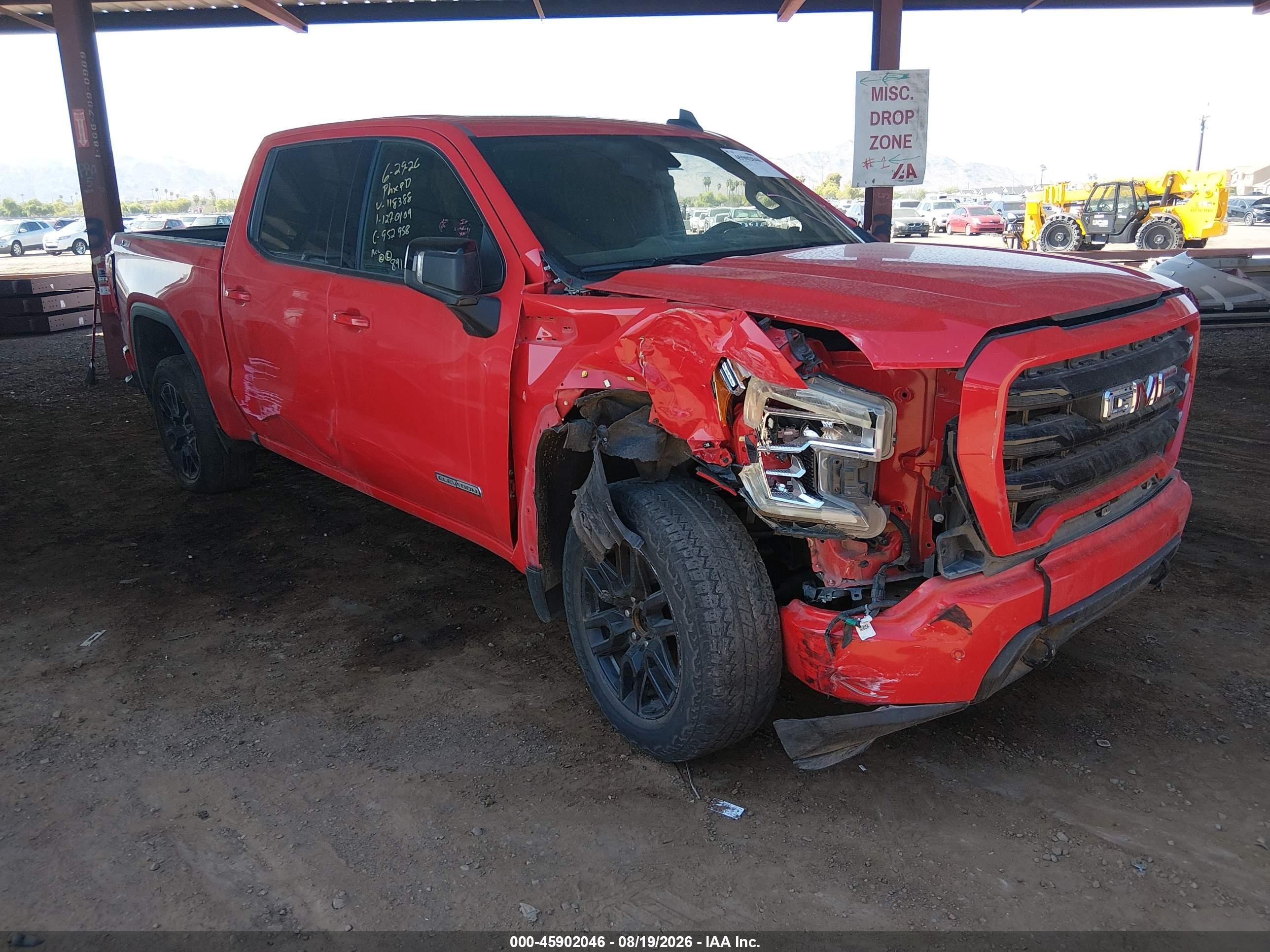 2021 GMC Sierra 1500 VIN 1GTU9CED7MZ118388 — IAAI salvage auction photo