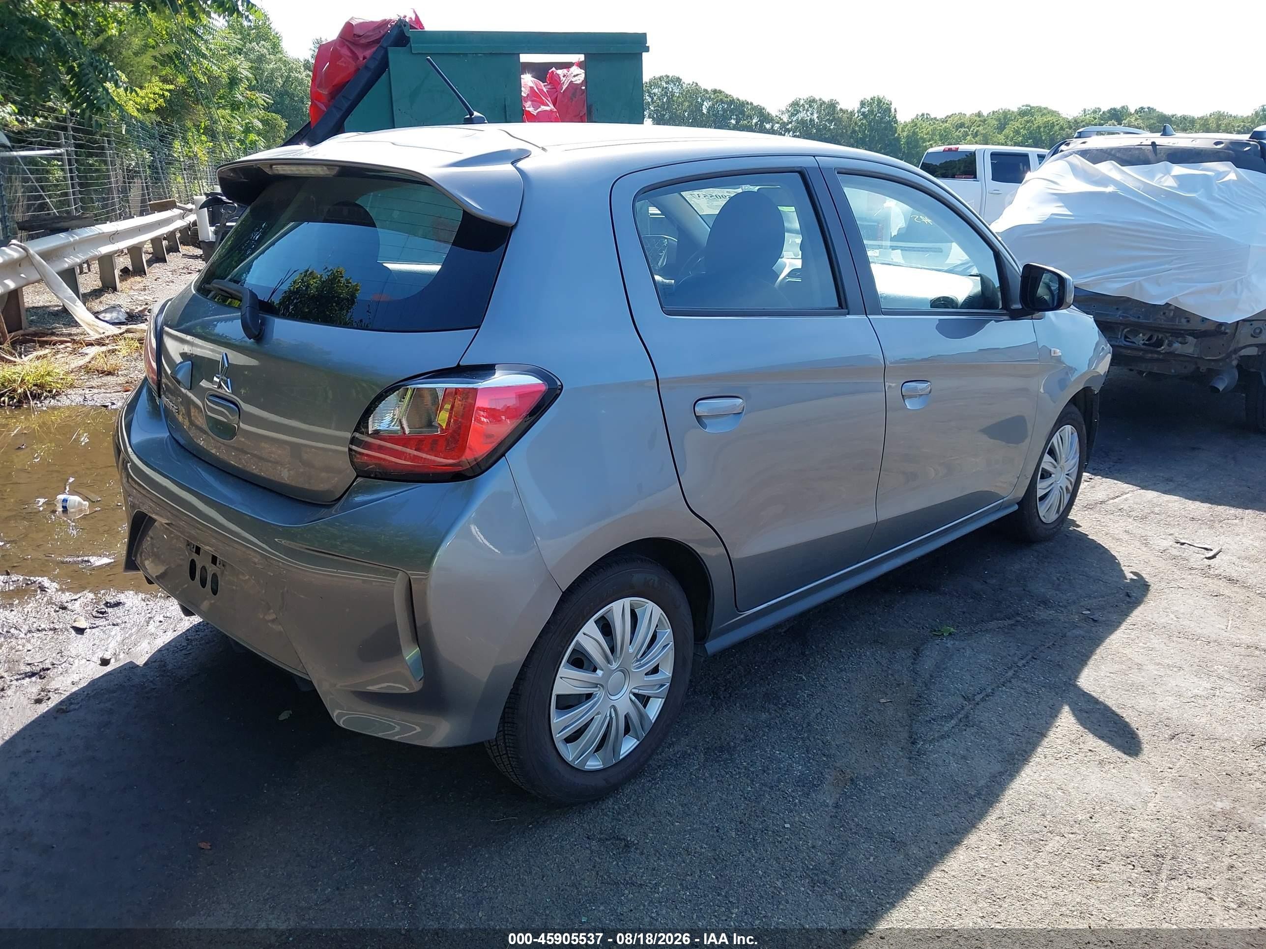 2021 Mitsubishi Mirage VIN ML32AUHJ0MH010046 IAAI salvage auction — Front End, Wait Title, sold $2,300 on 2026-09-21 (photo 4)