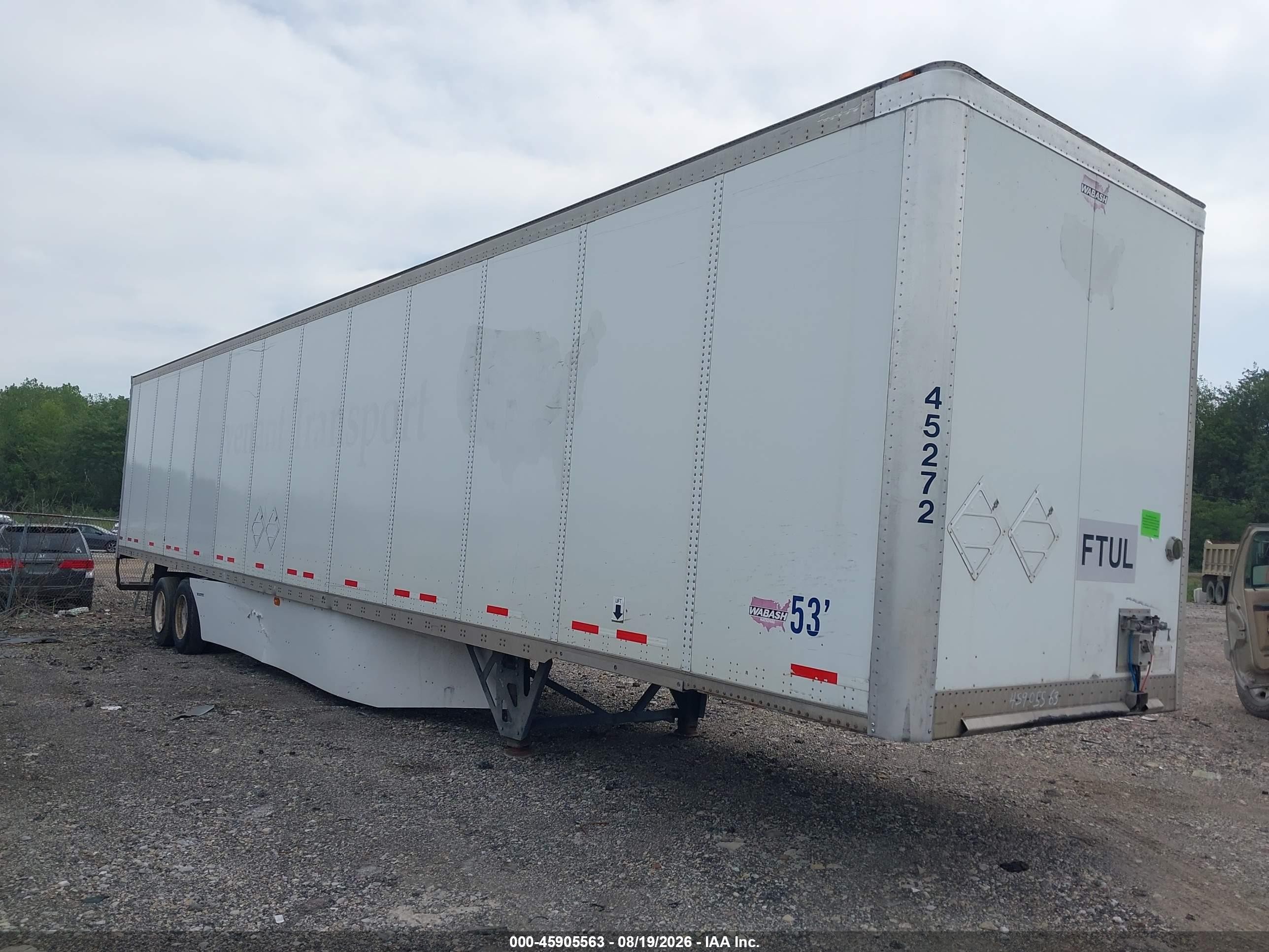 2016 Wabash National Corp Dry Van VIN 1JJV532D1GL941885 IAAI salvage auction — Undercarriage, Salvage (Ohio), sold $2,050 on 2026-09-23 (photo 1)