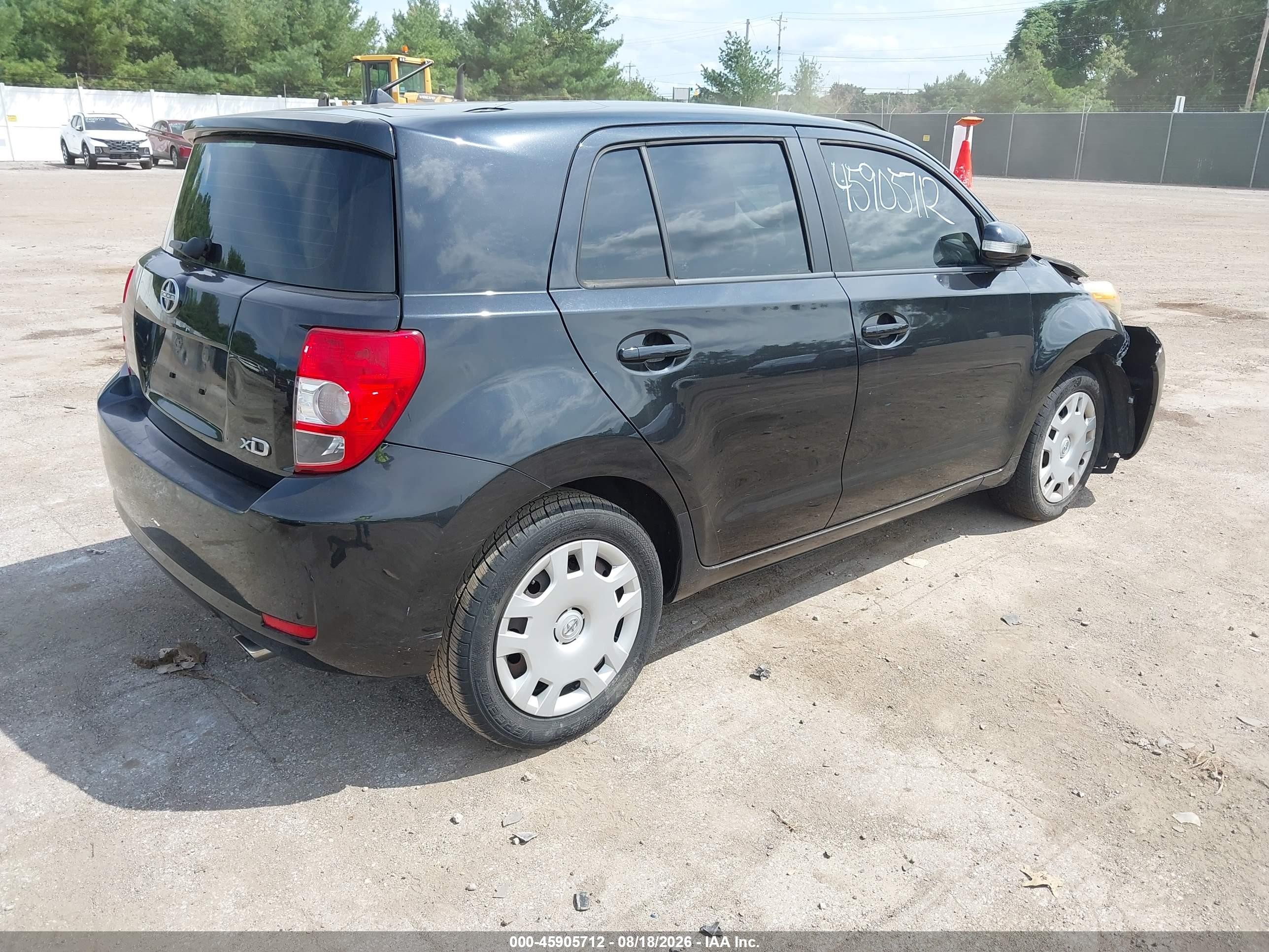 2010 Scion Xd VIN JTKKU4B49A1004413 IAAI salvage auction — Front End, Clear (Indiana), sold $775 on 2026-09-19 (photo 4)