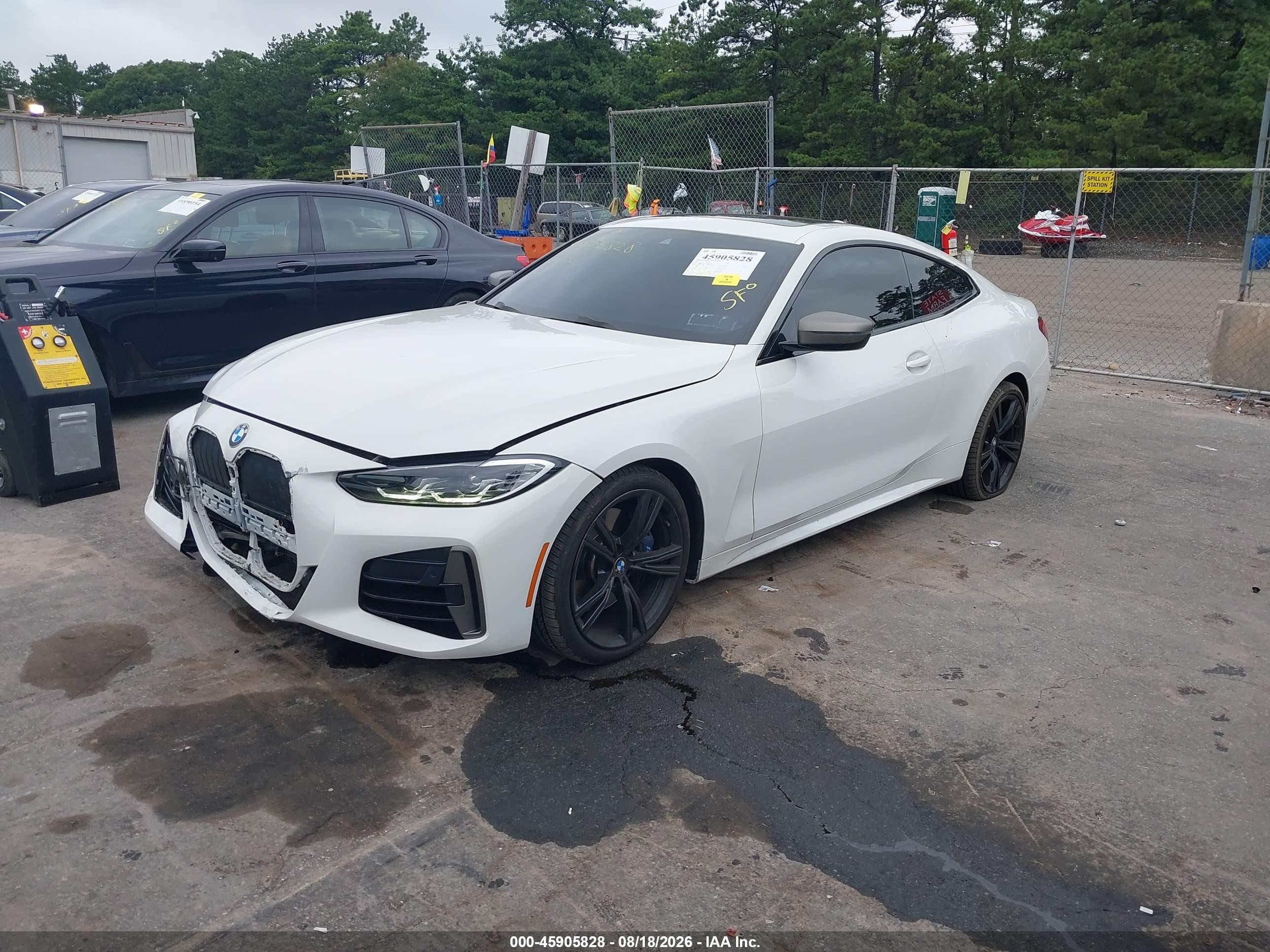 2021 BMW 4er VIN WBA13AR03MCF67070 IAAI salvage auction — Front End, Mv-907A (New York), sold $20,550 on 2026-09-02 (photo 2)