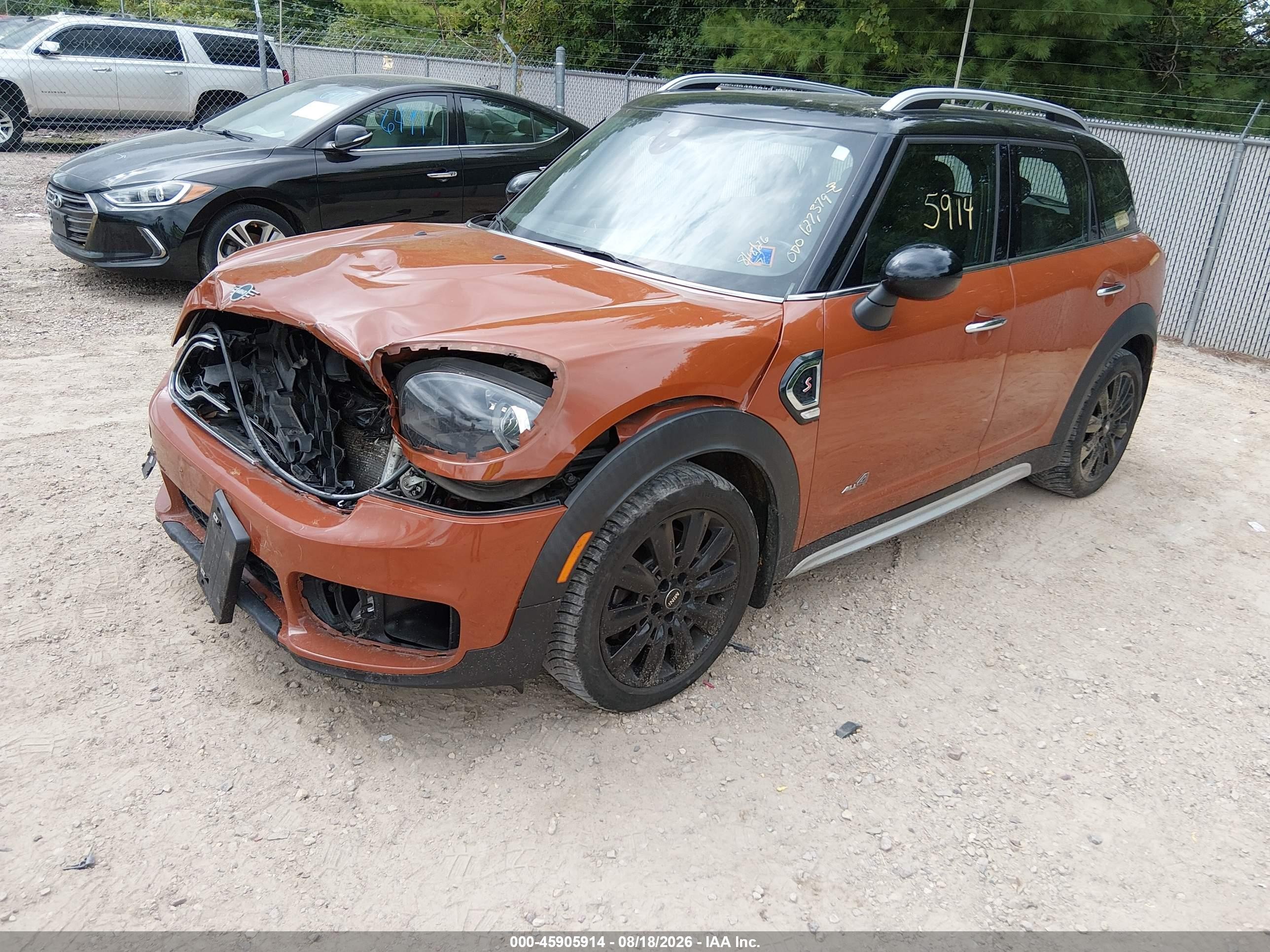 2019 Mini Countryman VIN WMZYT5C51K3G92305 IAAI salvage auction — Front End, Clear (Wisconsin), sold $1,975 on 2026-09-18 (photo 2)