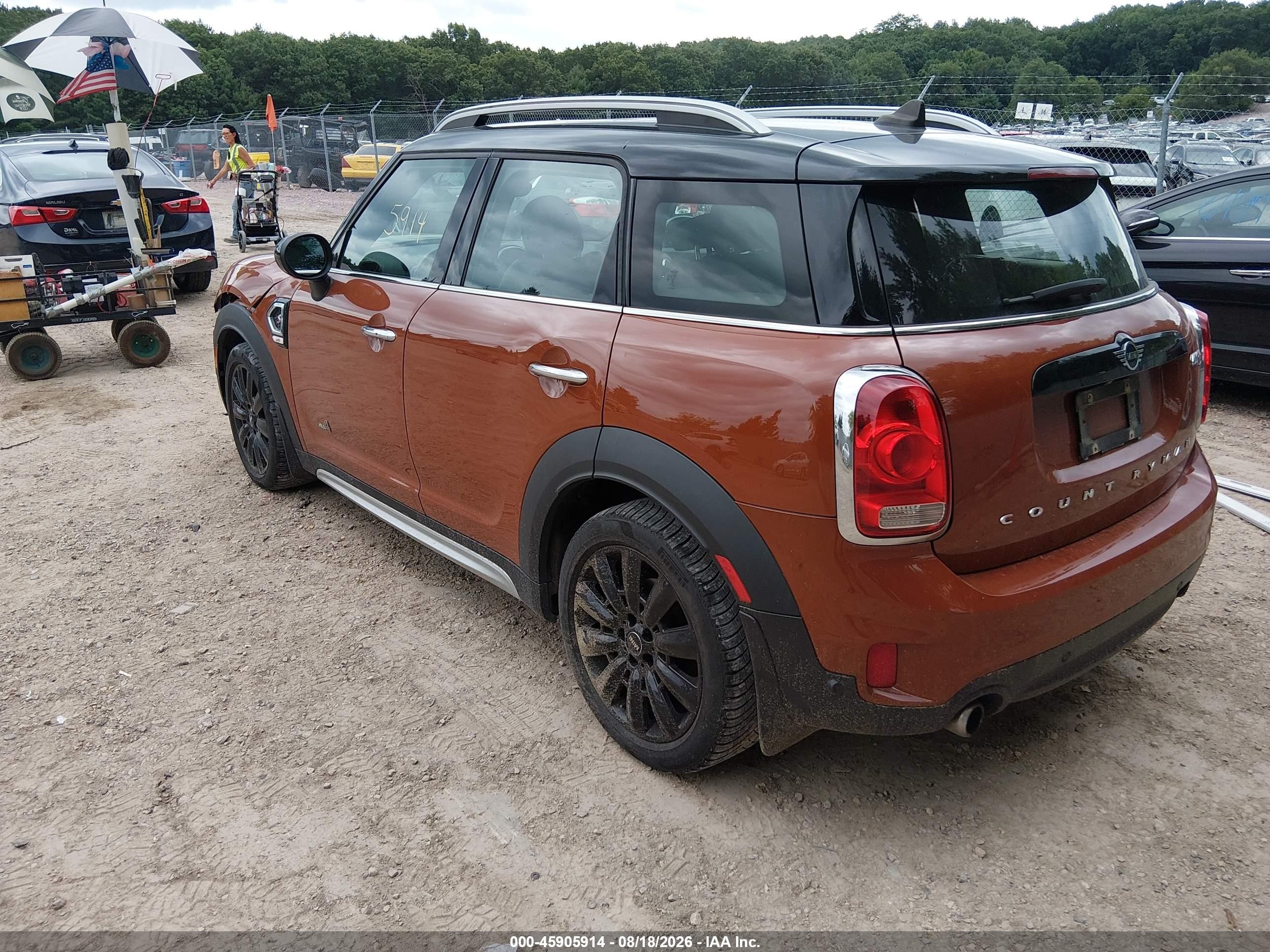 2019 Mini Countryman VIN WMZYT5C51K3G92305 IAAI salvage auction — Front End, Clear (Wisconsin), sold $1,975 on 2026-09-18 (photo 3)
