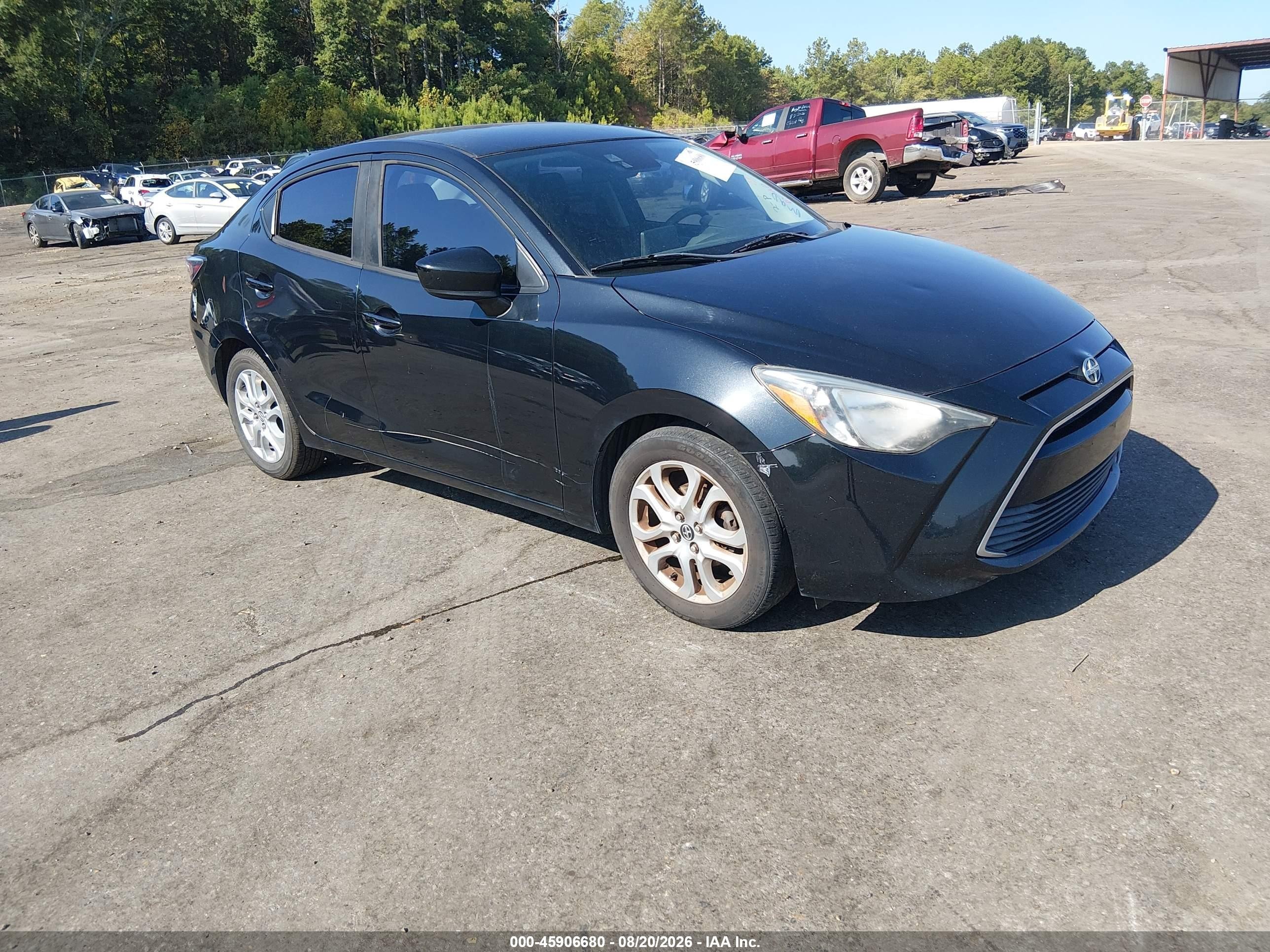 2016 Scion iA VIN 3MYDLBZV6GY146603 IAAI salvage auction — Front End, Salvage (Mississippi), sold $1,500 on 2026-09-25 (photo 1)