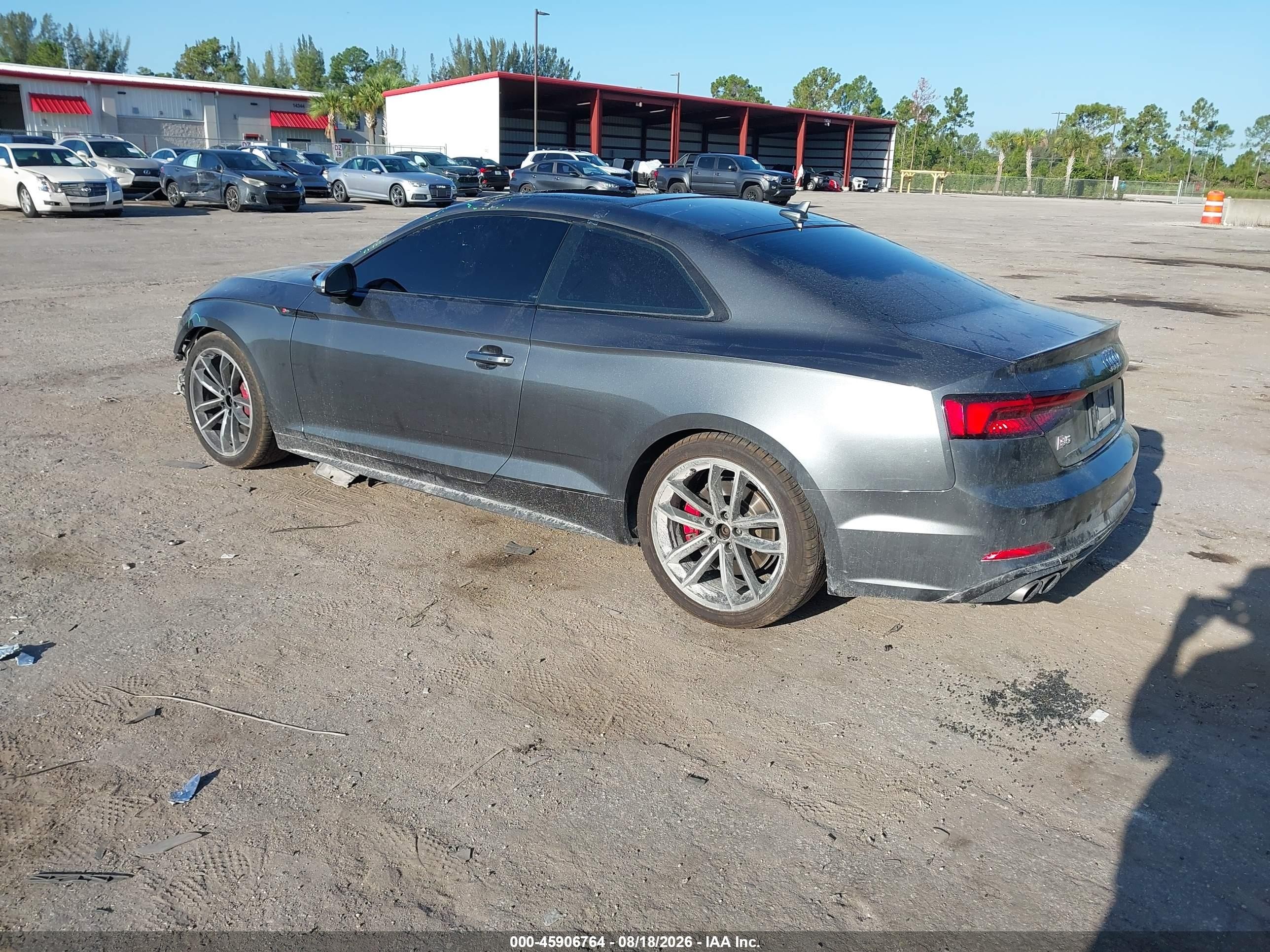 2018 Audi S5 VIN WAUP4AF51JA082292 IAAI salvage auction — Front End, Rebuildable (Florida), sold $5,650 on 2026-09-27 (photo 3)