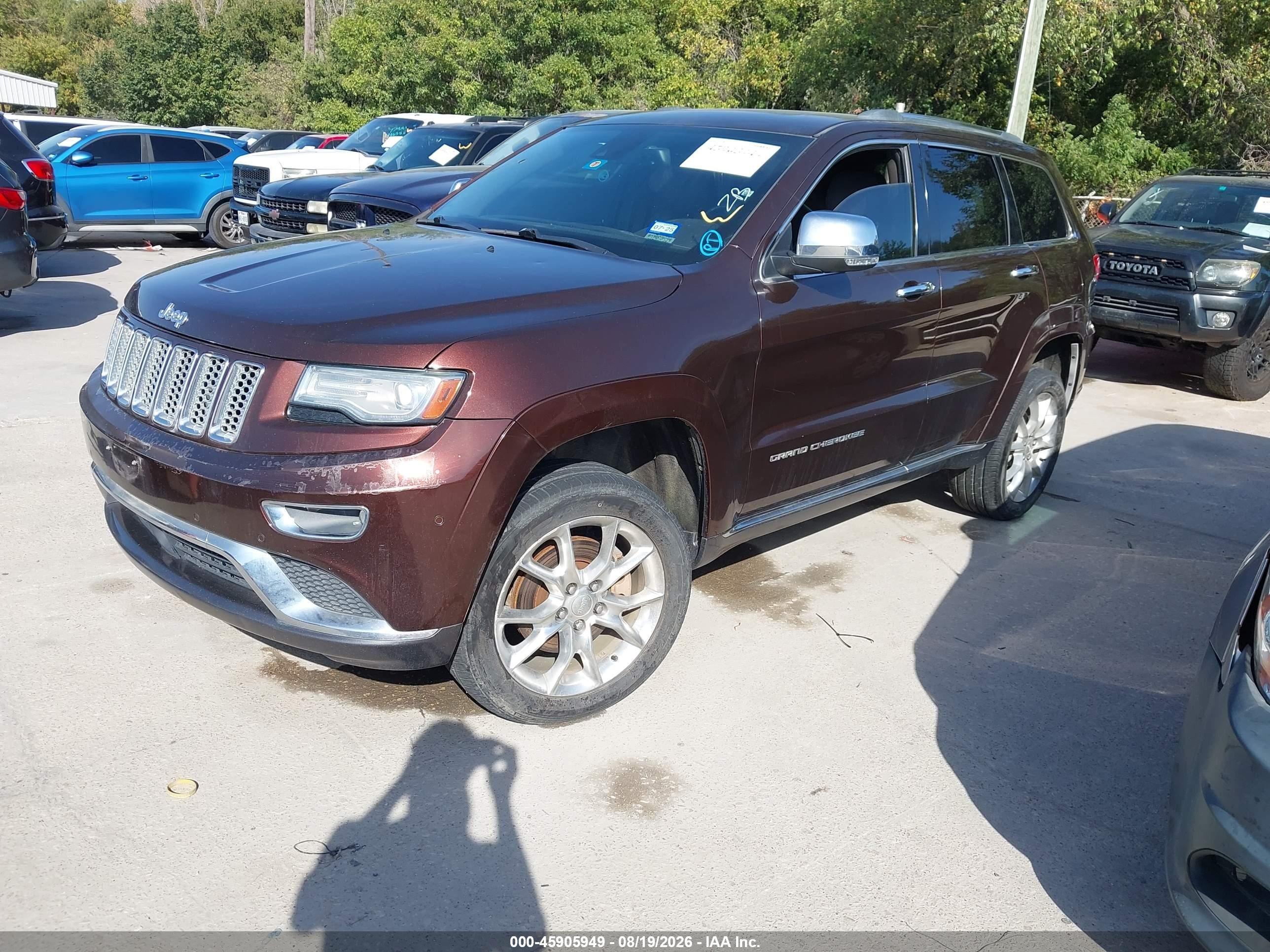 2014 Jeep Grand cherokee VIN 1C4RJFJMXEC109094 IAAI salvage auction — Normal Wear, Original (Texas), sold $2,875 on 2026-09-12 (photo 2)