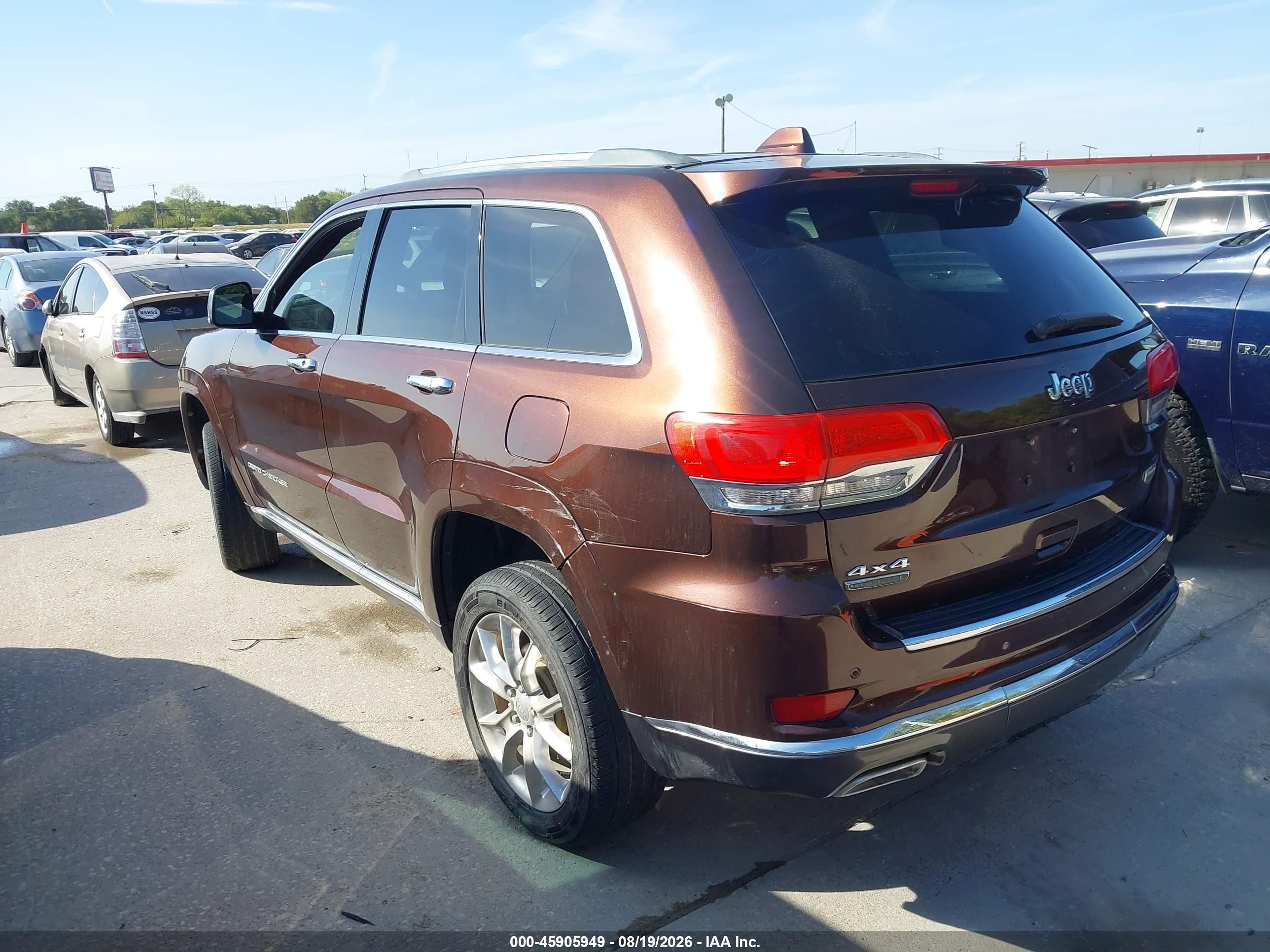 2014 Jeep Grand cherokee VIN 1C4RJFJMXEC109094 IAAI salvage auction — Normal Wear, Original (Texas), sold $2,875 on 2026-09-12 (photo 3)