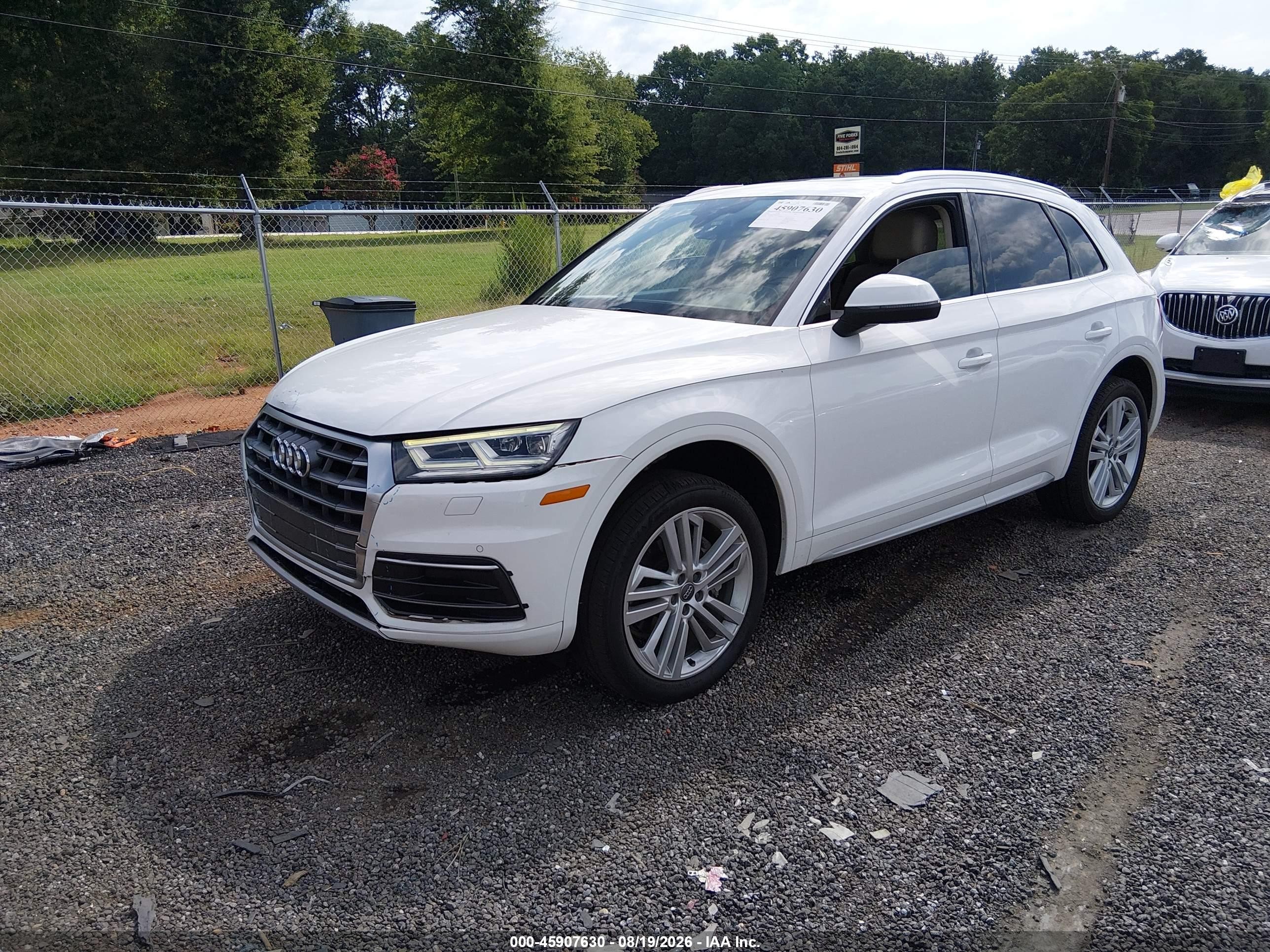 2018 Audi Q5 VIN WA1BNAFY0J2013943 IAAI salvage auction — Front End, Salvage (South Carolina), sold $7,100 on 2026-10-02 (photo 2)