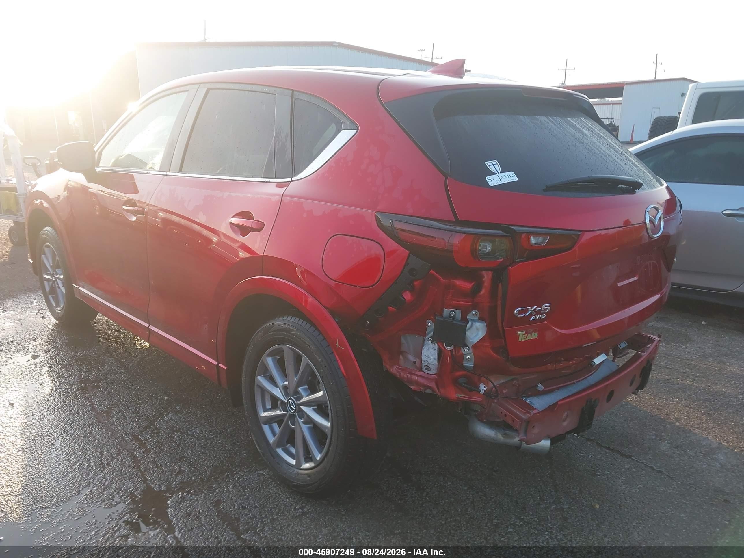 2025 Mazda Cx-5 VIN JM3KFBBL9S0620849 IAAI salvage auction — Rear End, Salvage (Louisiana), sold $7,300 on 2026-09-12 (photo 3)