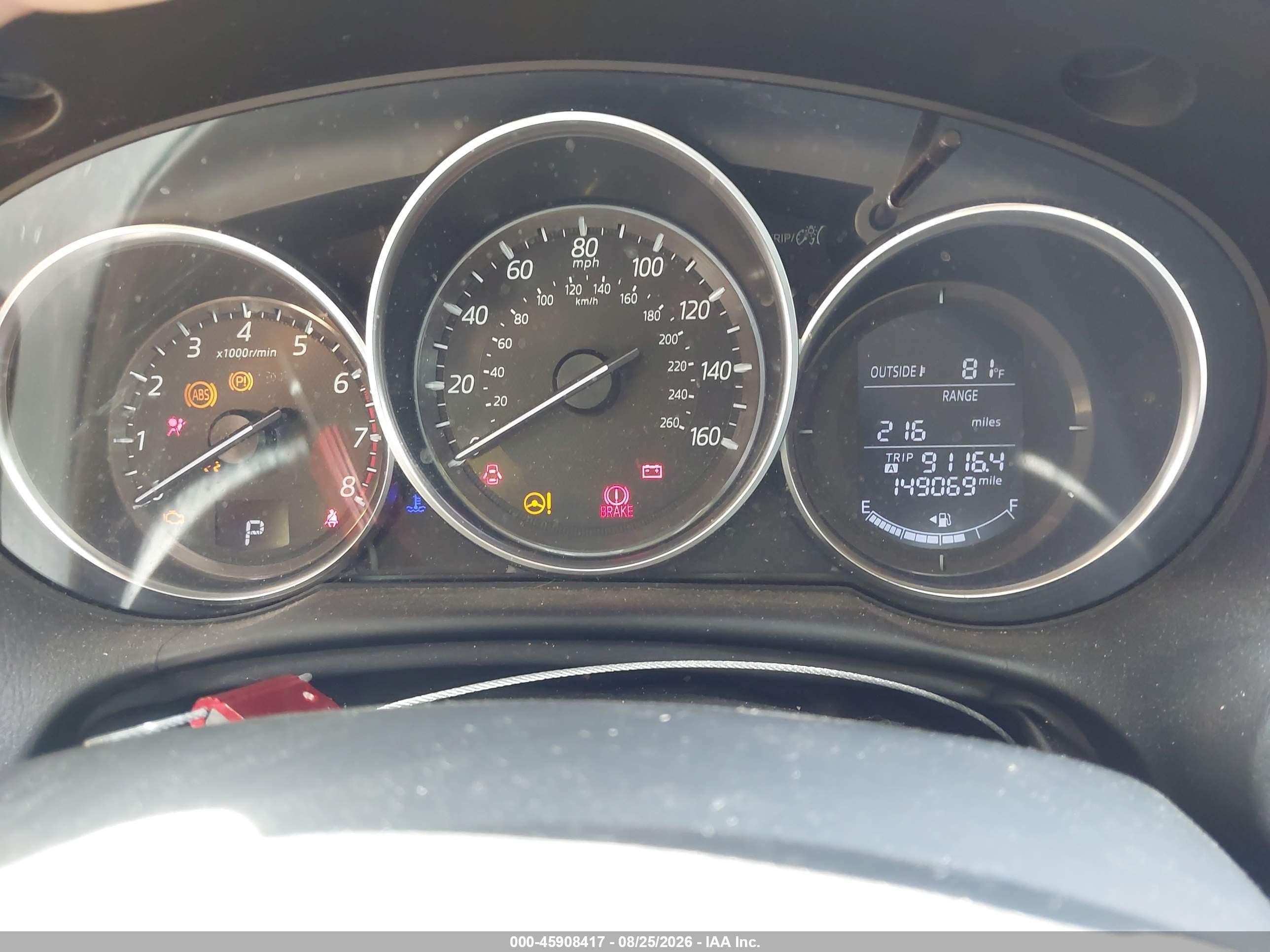 2016 Mazda Cx-5 VIN JM3KE4BY5G0727303 IAAI salvage auction — Front End, Salvage (New Jersey), sold $1,950 on 2026-10-06 (photo 7)