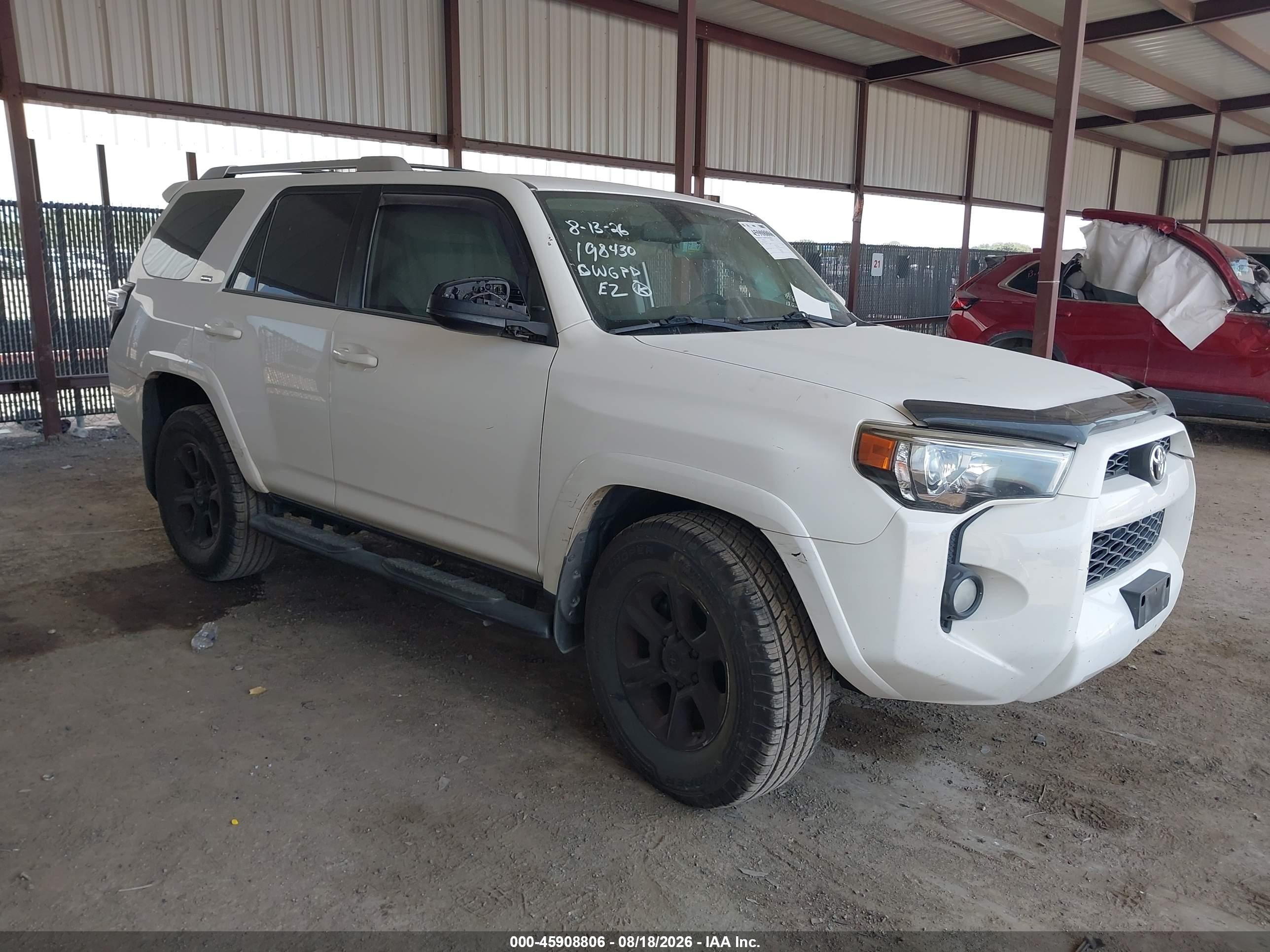 2016 Toyota 4Runner VIN JTEZU5JR4G5117174 — IAAI salvage auction photo