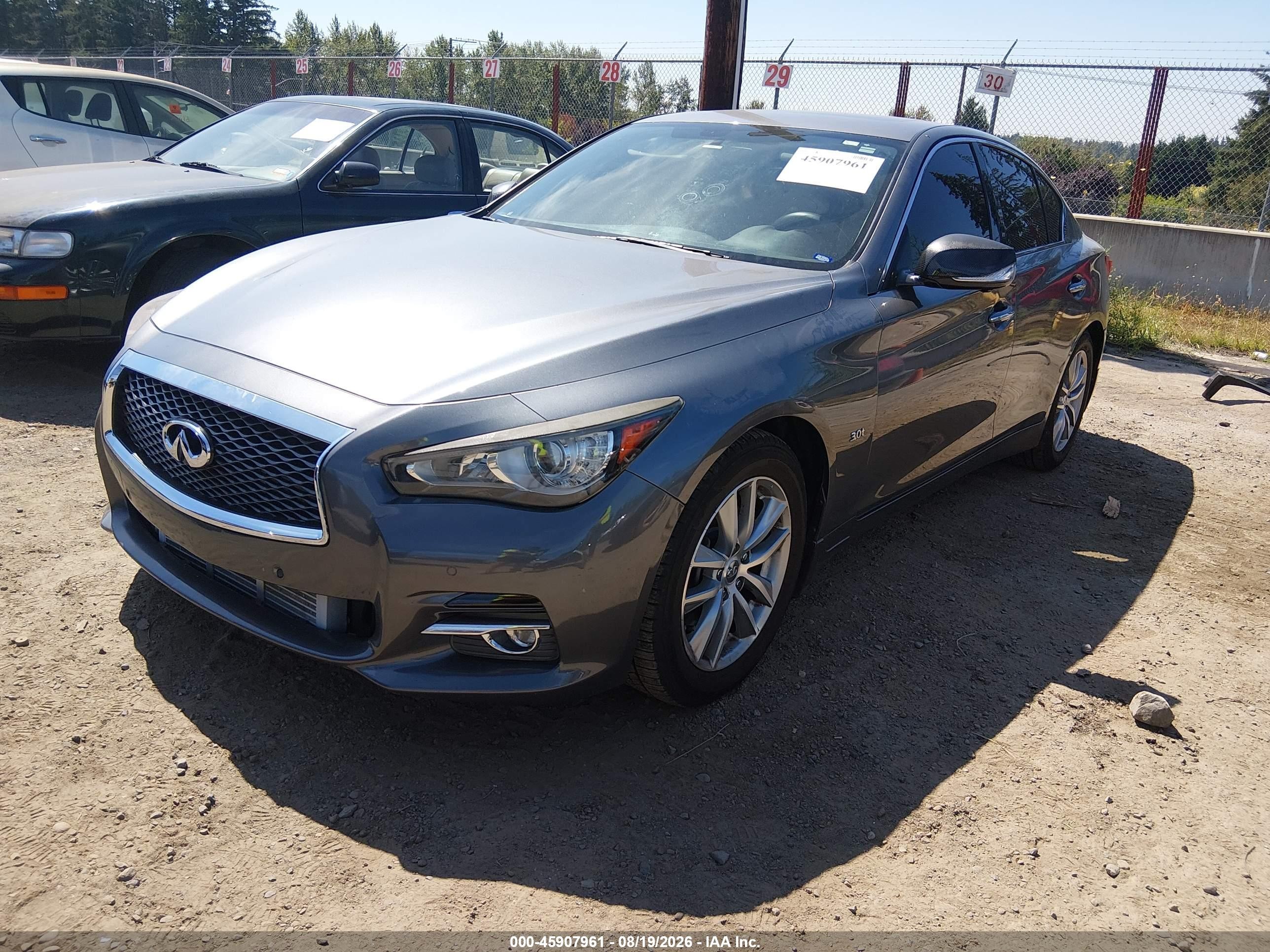 2016 Infiniti Q50 VIN JN1EV7AP0GM305533 IAAI salvage auction — Normal Wear, Clear (Washington), sold $2,050 on 2026-09-02 (photo 2)