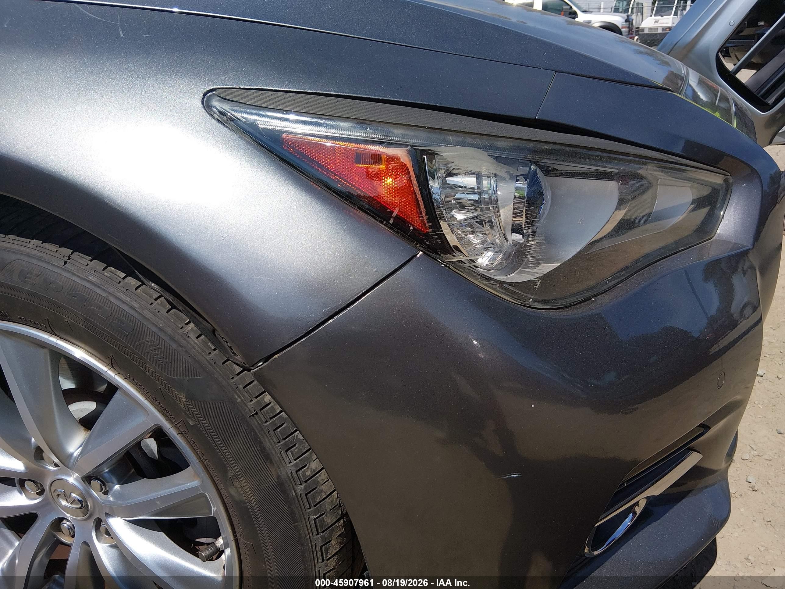2016 Infiniti Q50 VIN JN1EV7AP0GM305533 IAAI salvage auction — Normal Wear, Clear (Washington), sold $2,050 on 2026-09-02 (photo 6)