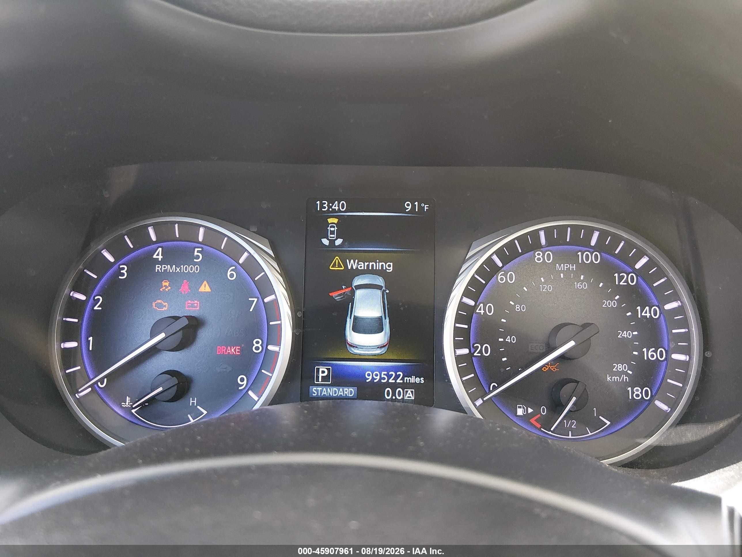 2016 Infiniti Q50 VIN JN1EV7AP0GM305533 IAAI salvage auction — Normal Wear, Clear (Washington), sold $2,050 on 2026-09-02 (photo 7)