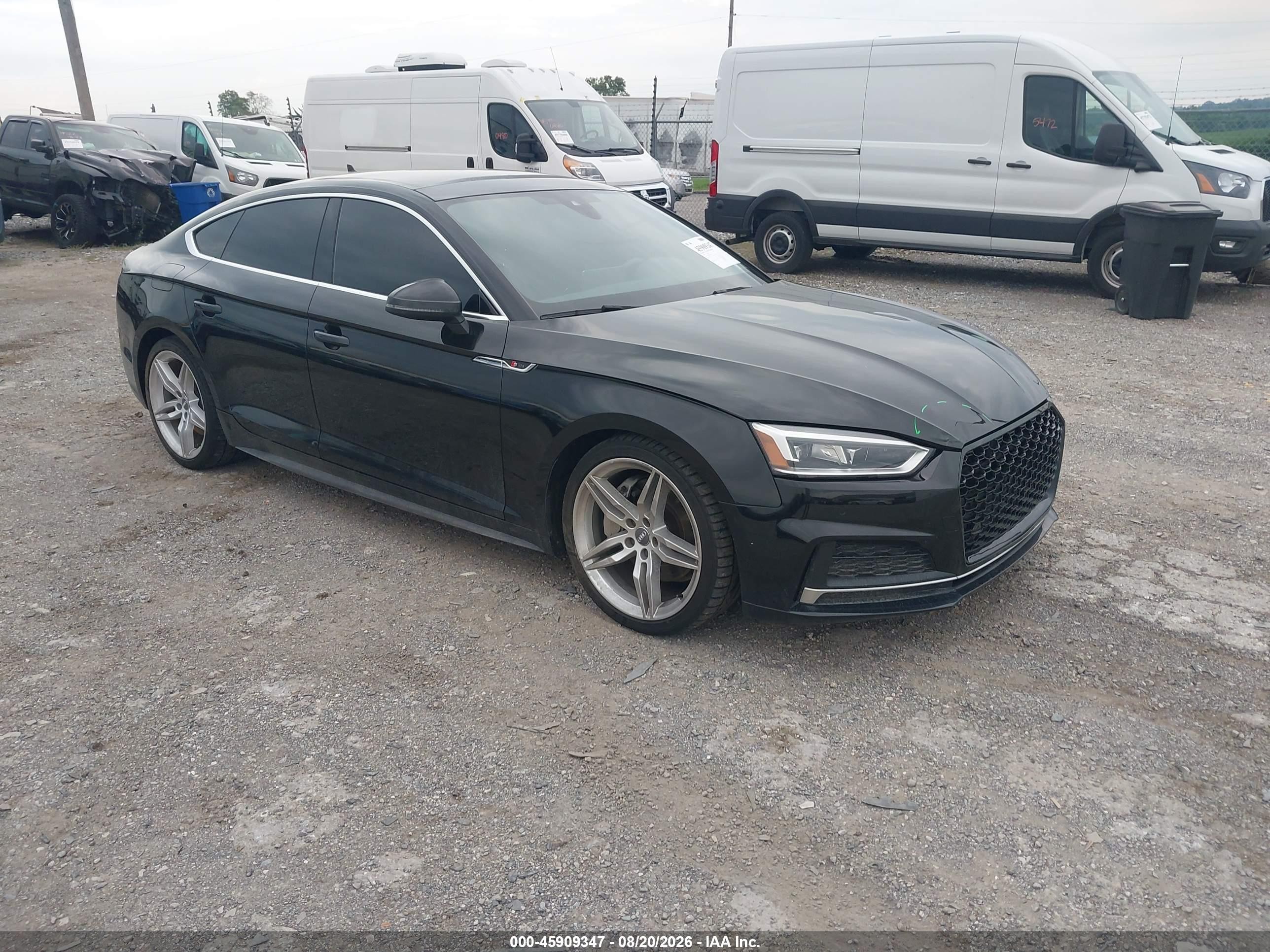 2019 Audi A5 VIN WAUENCF58KA071825 — IAAI salvage auction photo