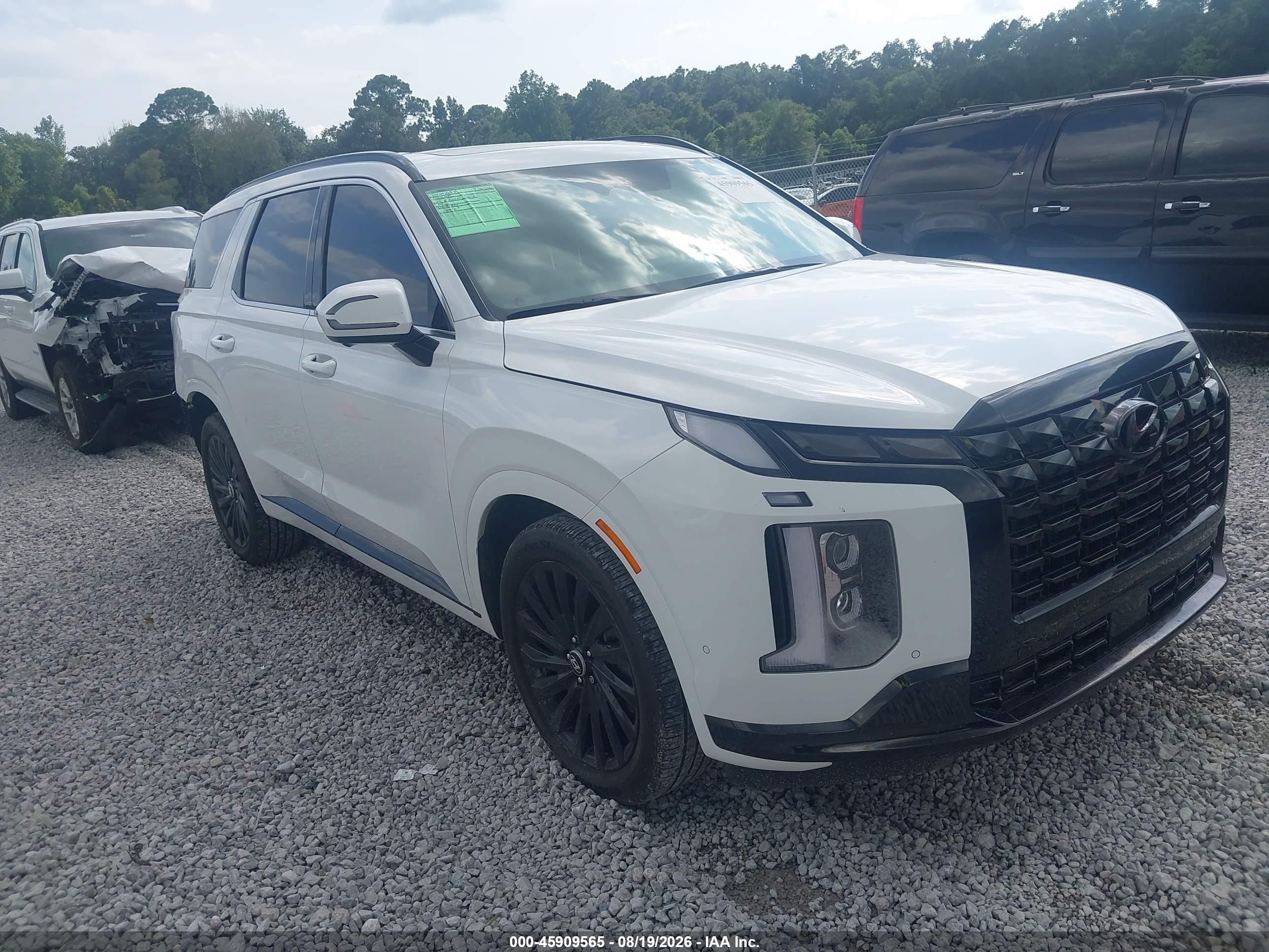 2025 Hyundai Palisade VIN KM8R7DGE4SU808760 IAAI salvage auction — Rear End, Salvage (Alabama), sold $19,100 on 2026-10-14 (photo 1)