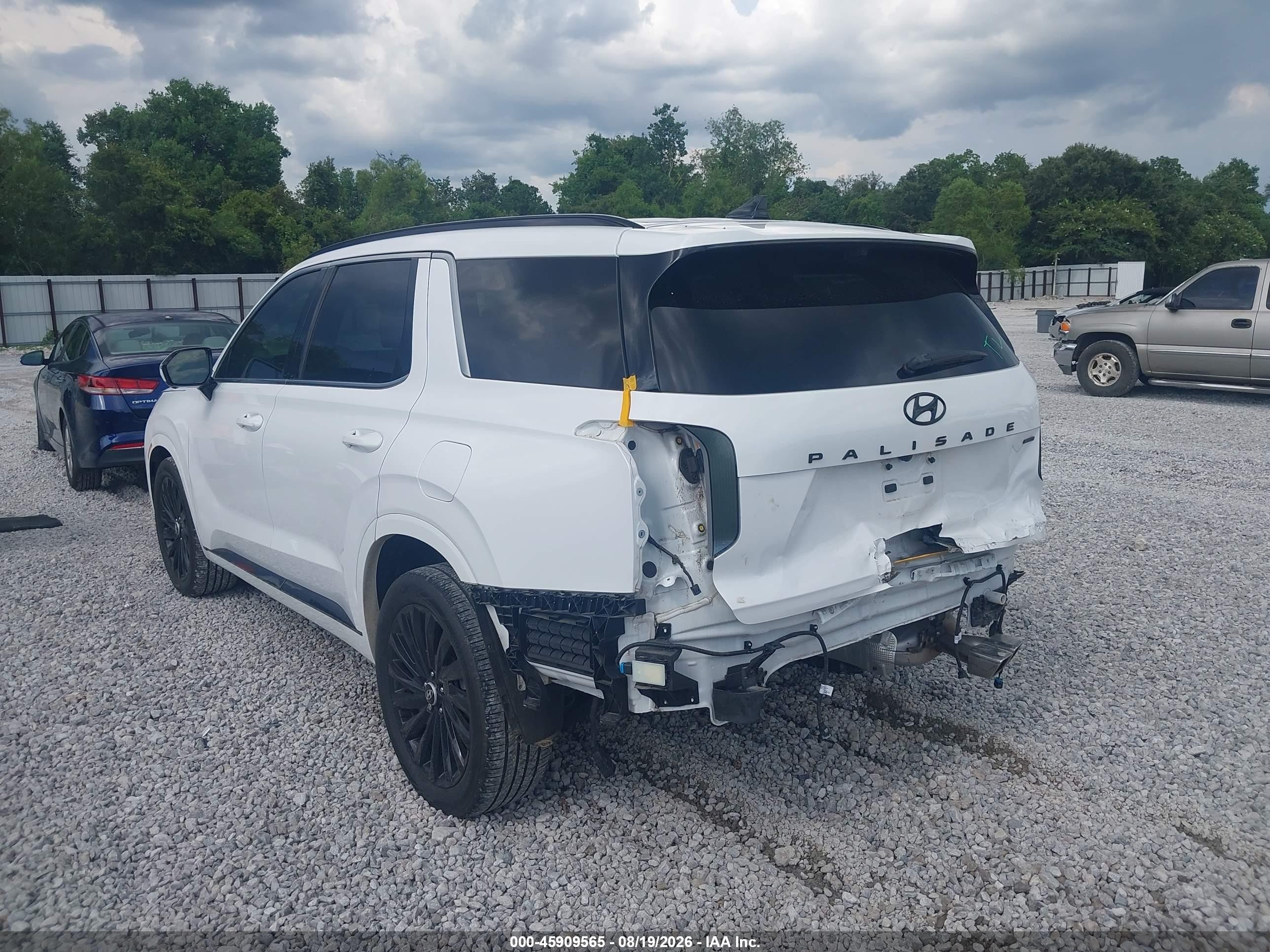 2025 Hyundai Palisade VIN KM8R7DGE4SU808760 IAAI salvage auction — Rear End, Salvage (Alabama), sold $19,100 on 2026-10-14 (photo 3)