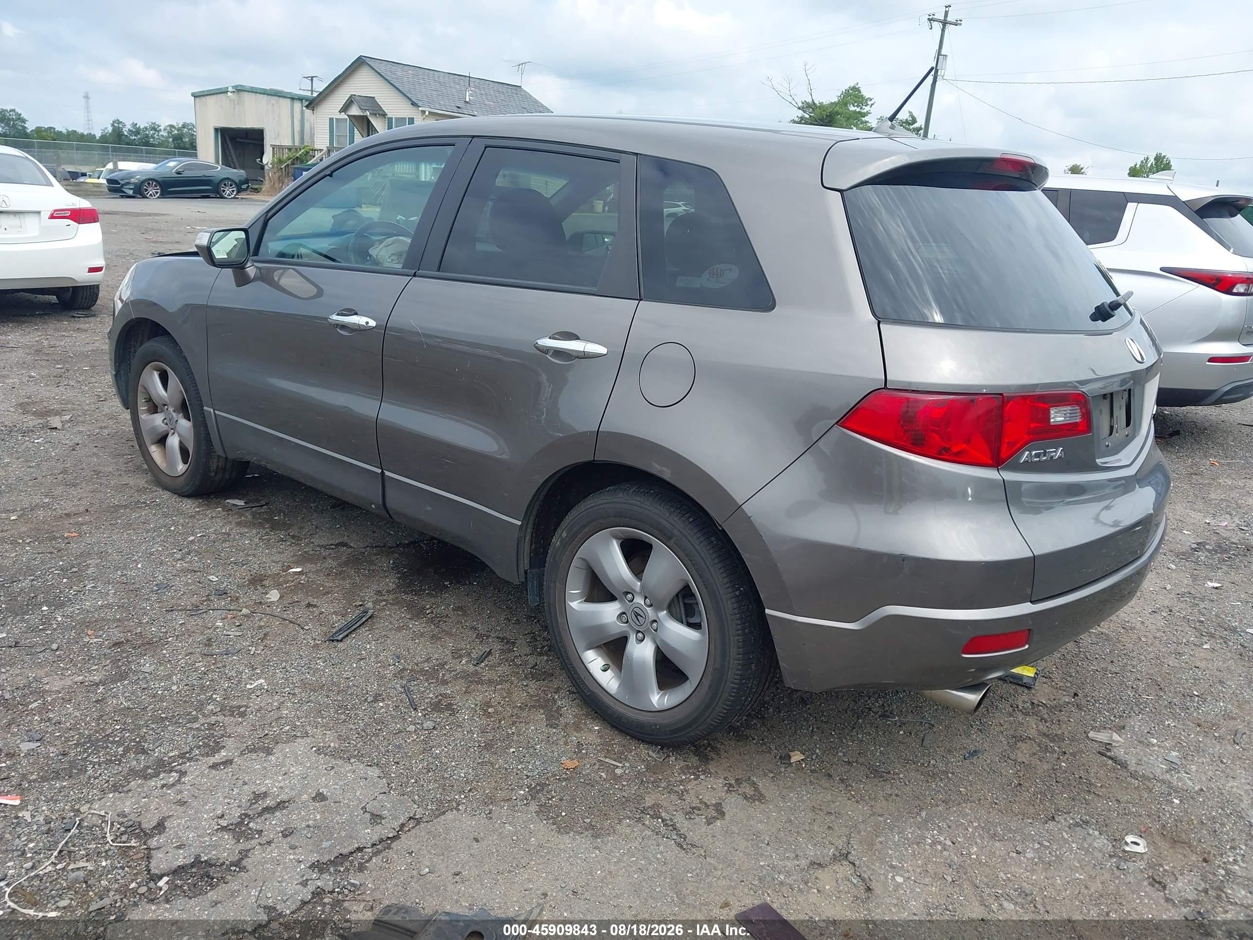 2007 Acura Rdx VIN 5J8TB18517A012581 IAAI salvage auction — Front End, Clear (Virginia), sold $600 on 2026-10-01 (photo 3)