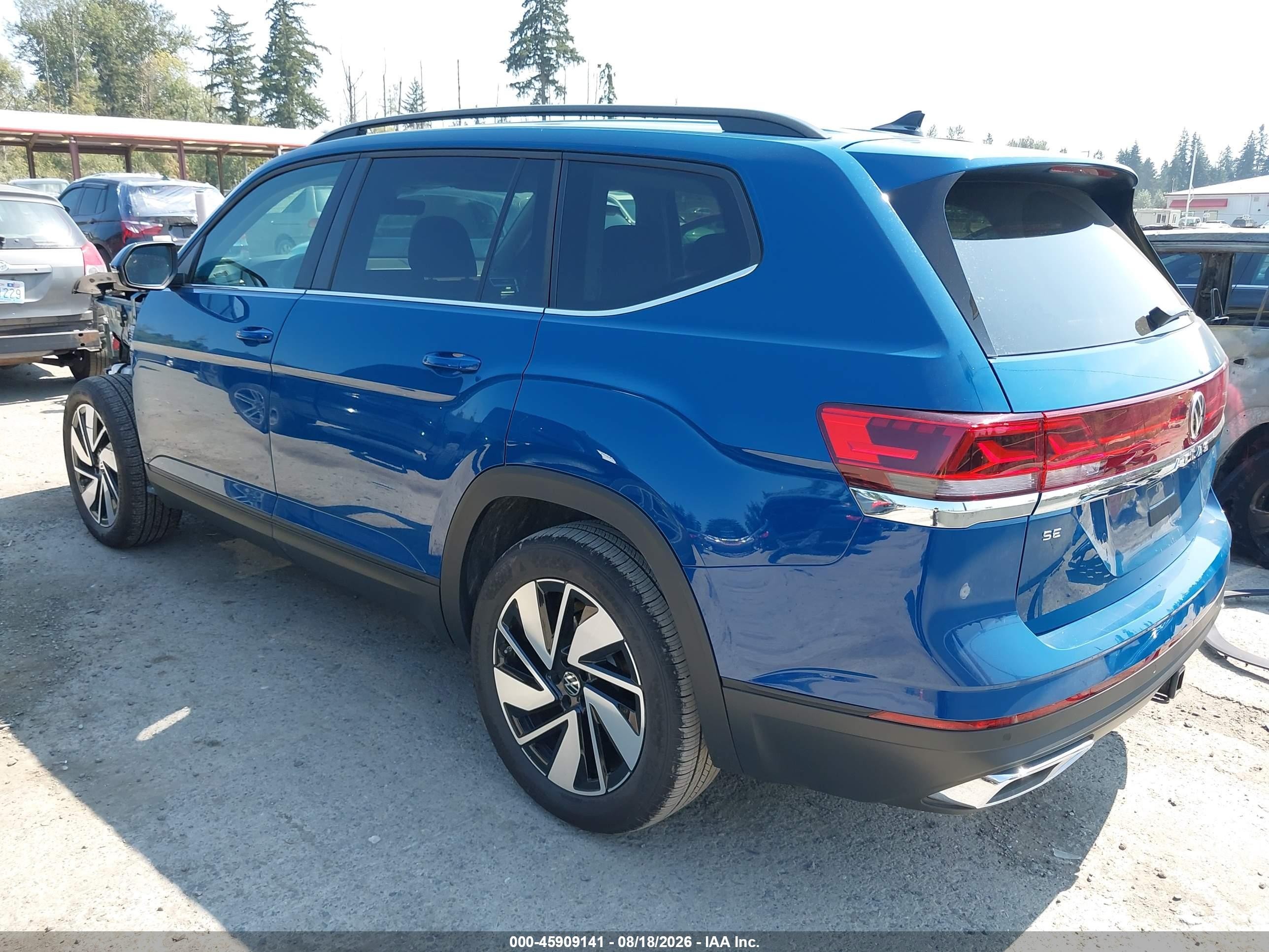 2026 Volkswagen Atlas VIN 1V2WN2CAXTC568690 IAAI salvage auction — Front End, Enterprise Vehicles Clear Only (California), sold $18,600 on 2026-08-23 (photo 3)