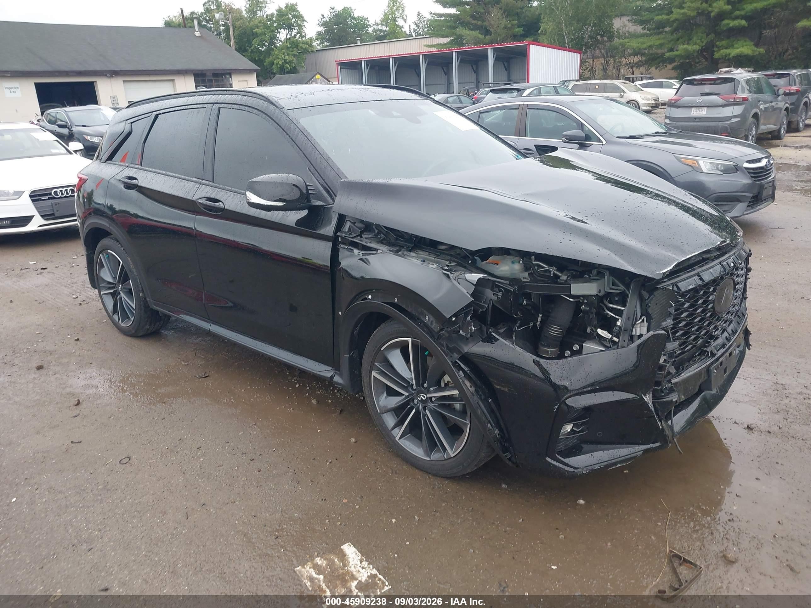 2025 Infiniti QX50 VIN 3PCAJ5FB1SF105089 — IAAI salvage auction photo