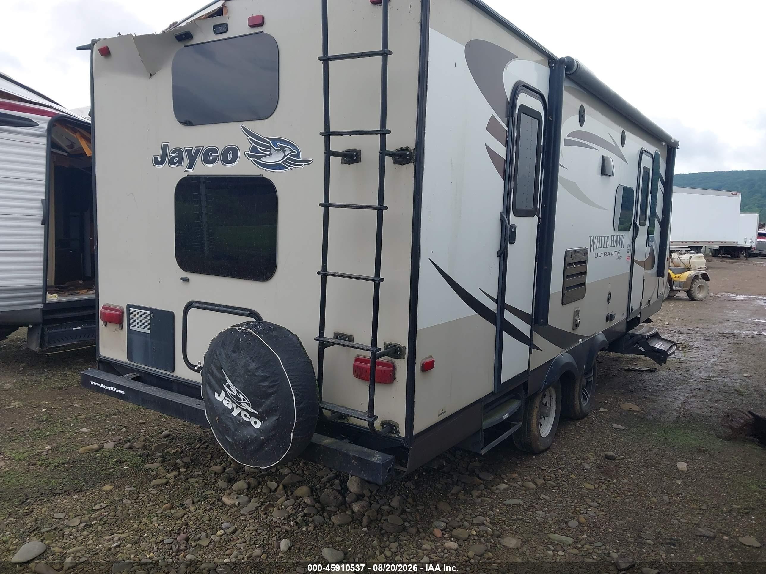 2015 Jayco White Hawk VIN 1UJBJ0BM3F1420215 IAAI salvage auction — Top/Roof, Salvage (Pennsylvania), sold $25 on 2026-09-16 (photo 4)