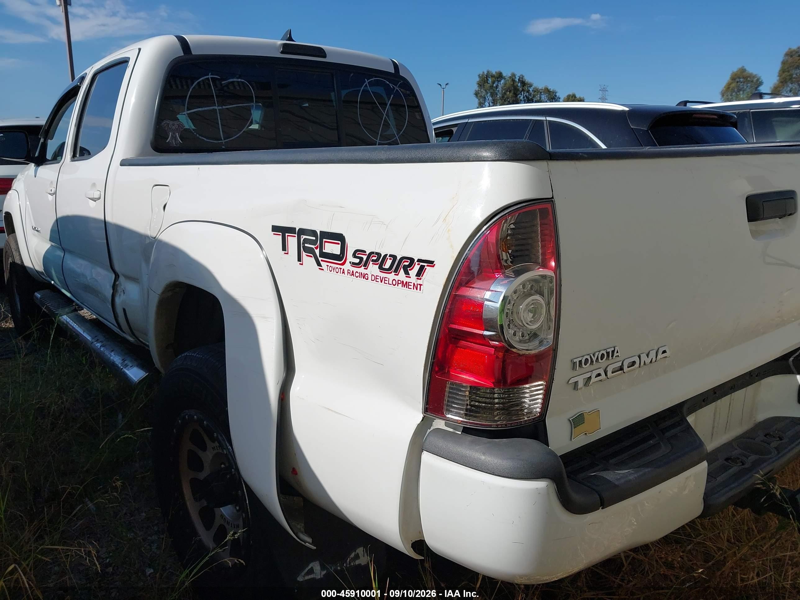 2015 Toyota Tacoma VIN 3TMMU4FN3FM085342 IAAI salvage auction — Side, Salvage Certificate (California), sold $7,200 on 2026-09-12 (photo 3)