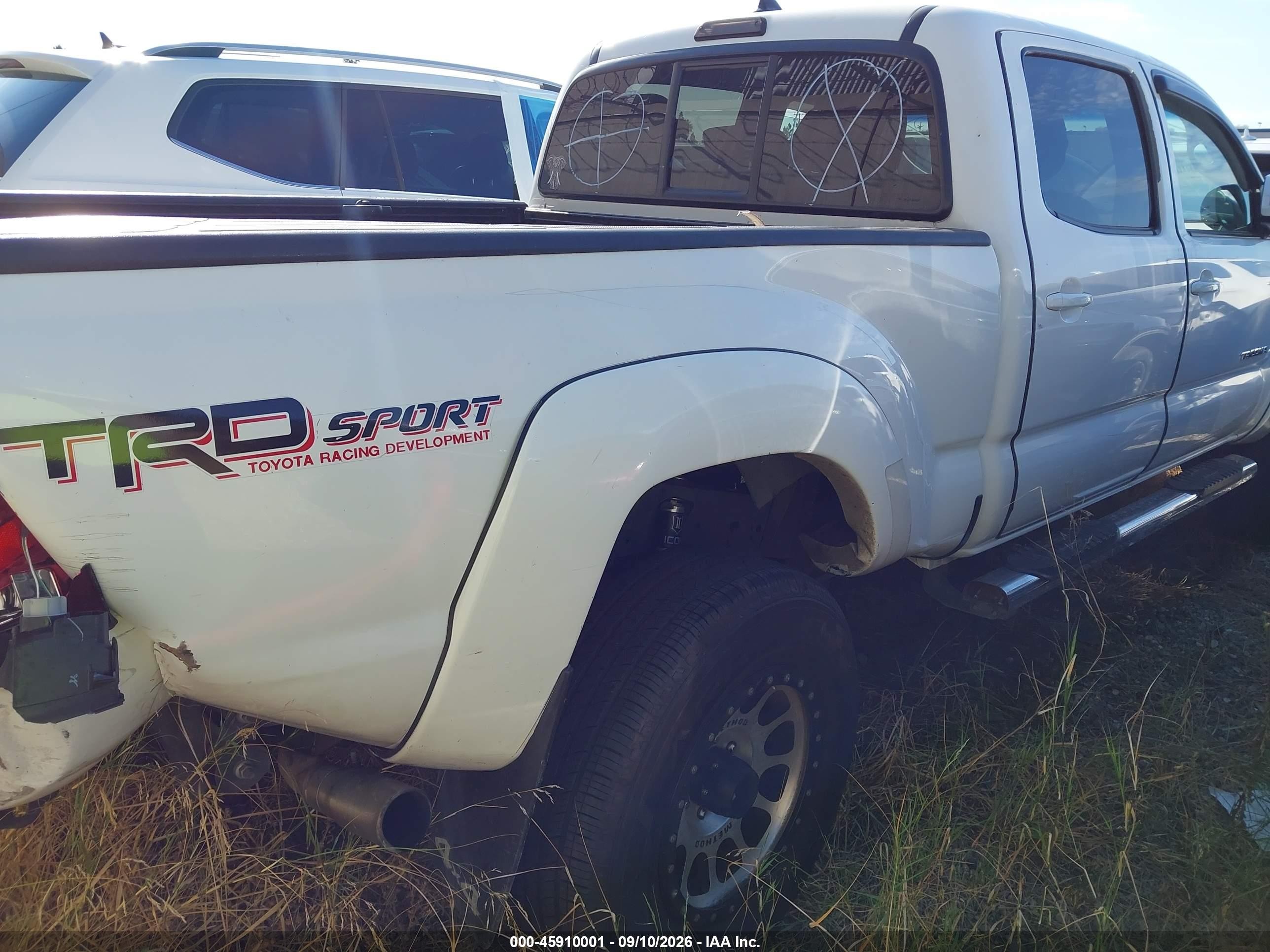 2015 Toyota Tacoma VIN 3TMMU4FN3FM085342 IAAI salvage auction — Side, Salvage Certificate (California), sold $7,200 on 2026-09-12 (photo 4)