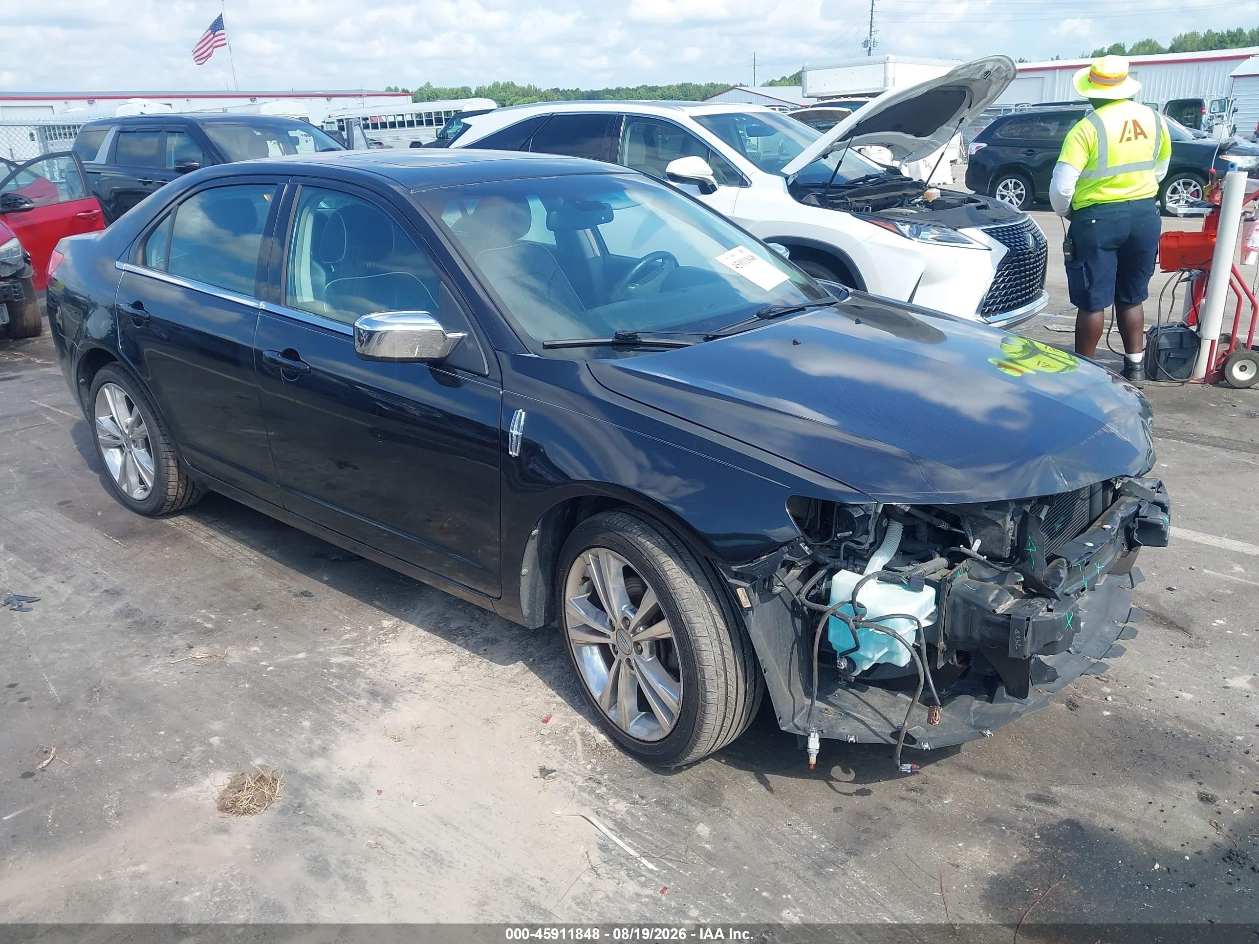 2011 Lincoln MKZ VIN 3LNHL2JC8BR755619 IAAI salvage auction — Front End, Salvage (North Carolina), sold $575 on 2026-09-25 (photo 1)