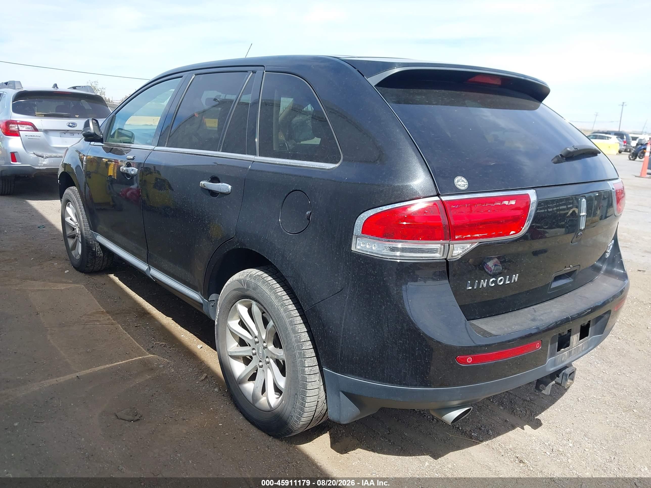 2014 Lincoln Mkx VIN 2LMDJ8JK6EBL05716 IAAI salvage auction — Front End, Salvage (California), sold $700 on 2026-09-13 (photo 3)