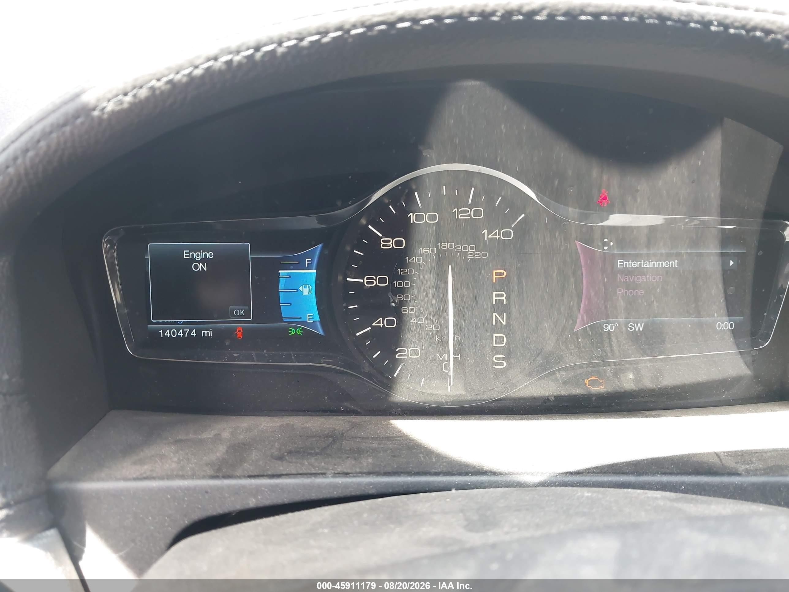 2014 Lincoln Mkx VIN 2LMDJ8JK6EBL05716 IAAI salvage auction — Front End, Salvage (California), sold $700 on 2026-09-13 (photo 7)