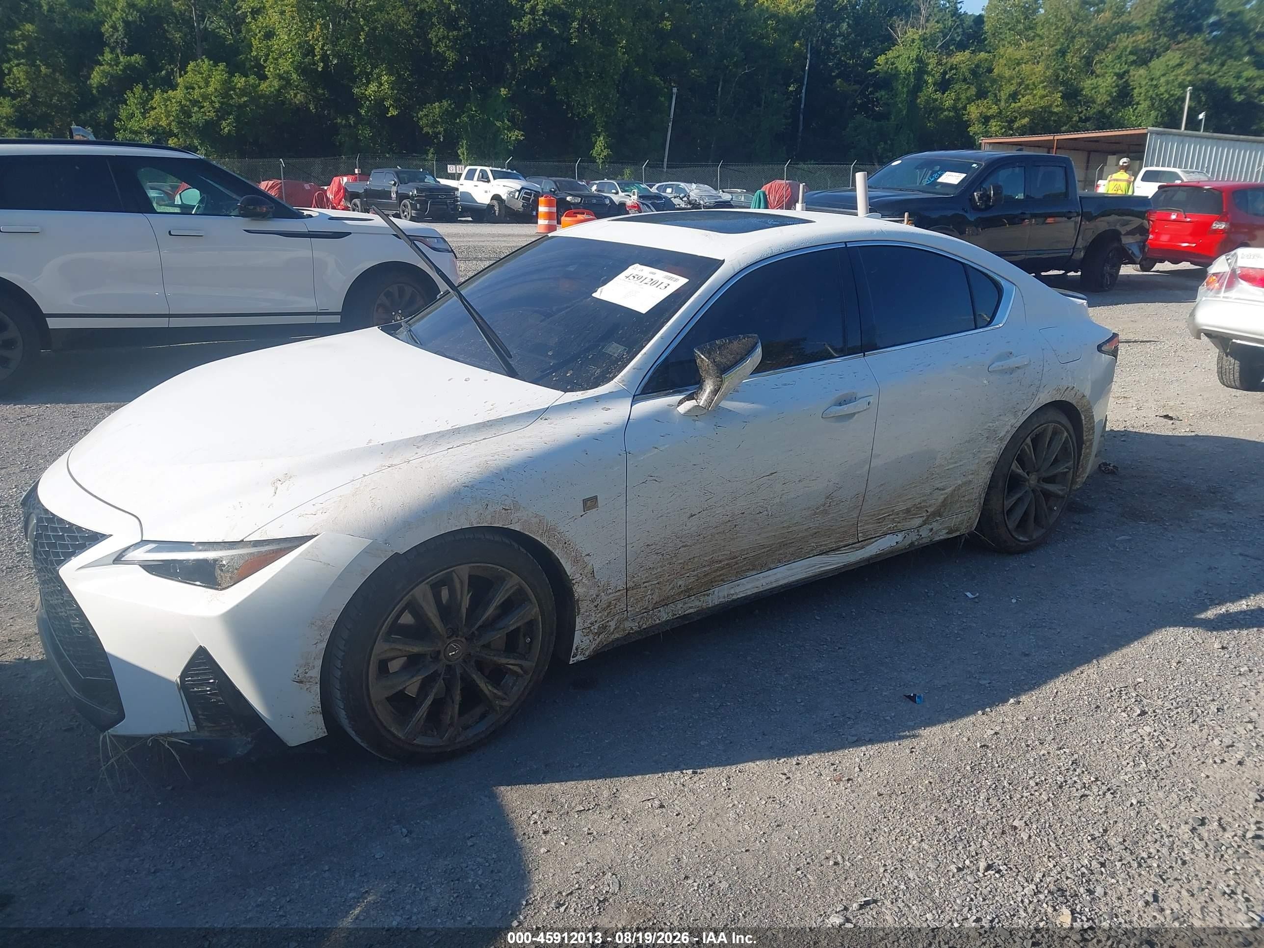 2025 Lexus IS 300 VIN JTHBA1D21S5136052 IAAI salvage auction — Unknown, Salvage (Virginia), sold $24,100 on 2026-09-03 (photo 2)