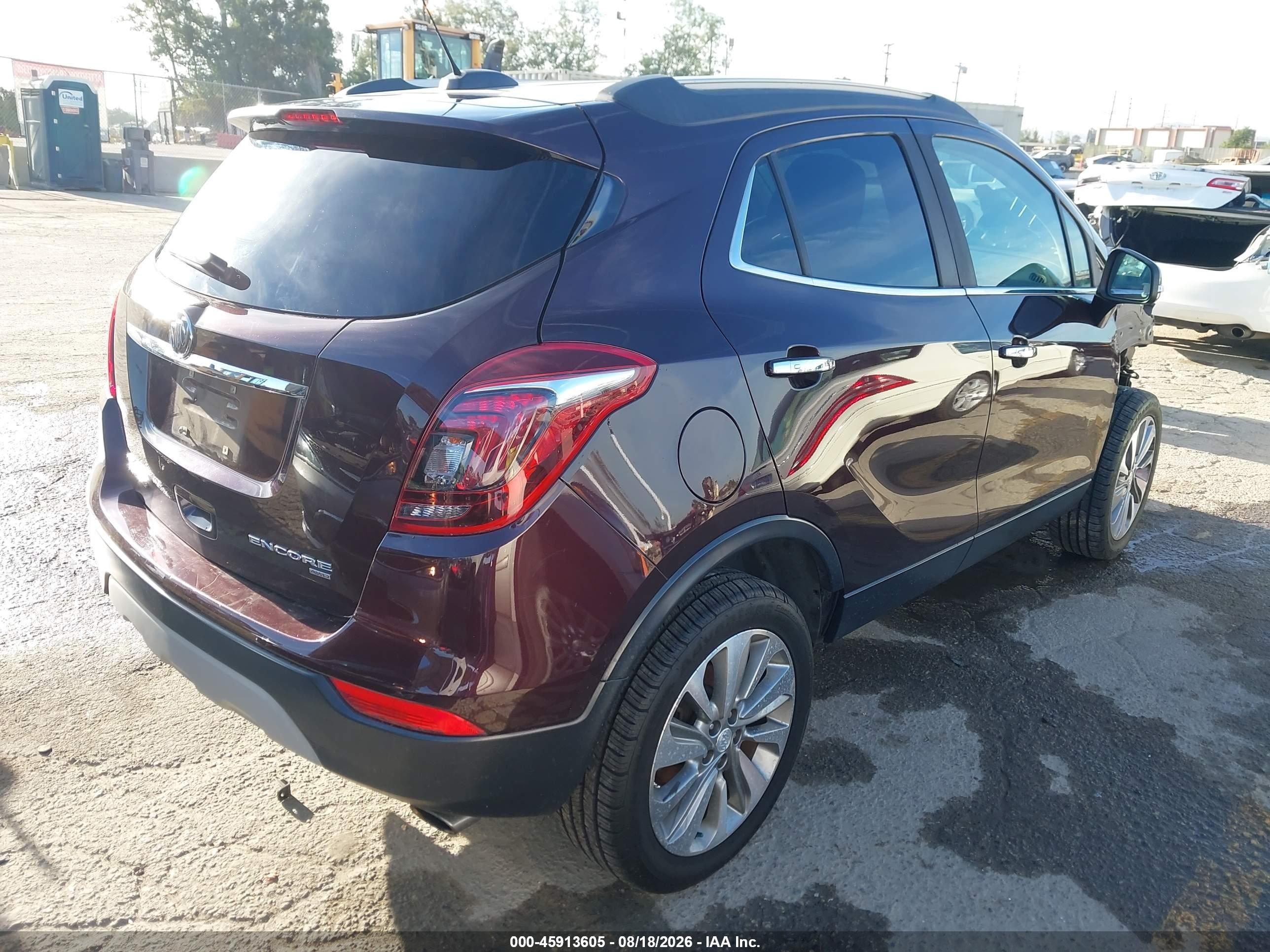 2017 Buick Encore VIN KL4CJESB6HB209131 IAAI salvage auction — Front End, Salvage (California), sold $1,250 on 2026-09-09 (photo 4)
