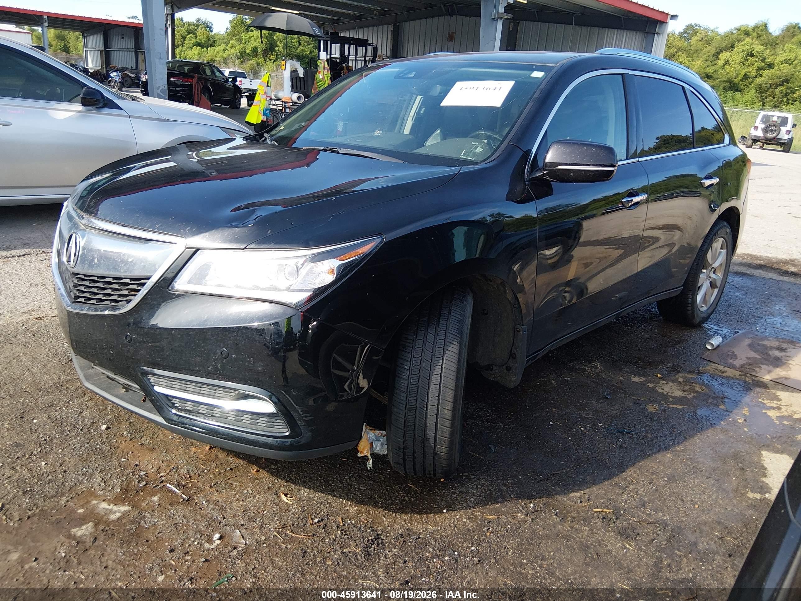 2016 Acura Mdx VIN 5FRYD4H98GB056974 IAAI salvage auction — Front End, Wait Title, sold $1,550 on 2026-09-20 (photo 2)
