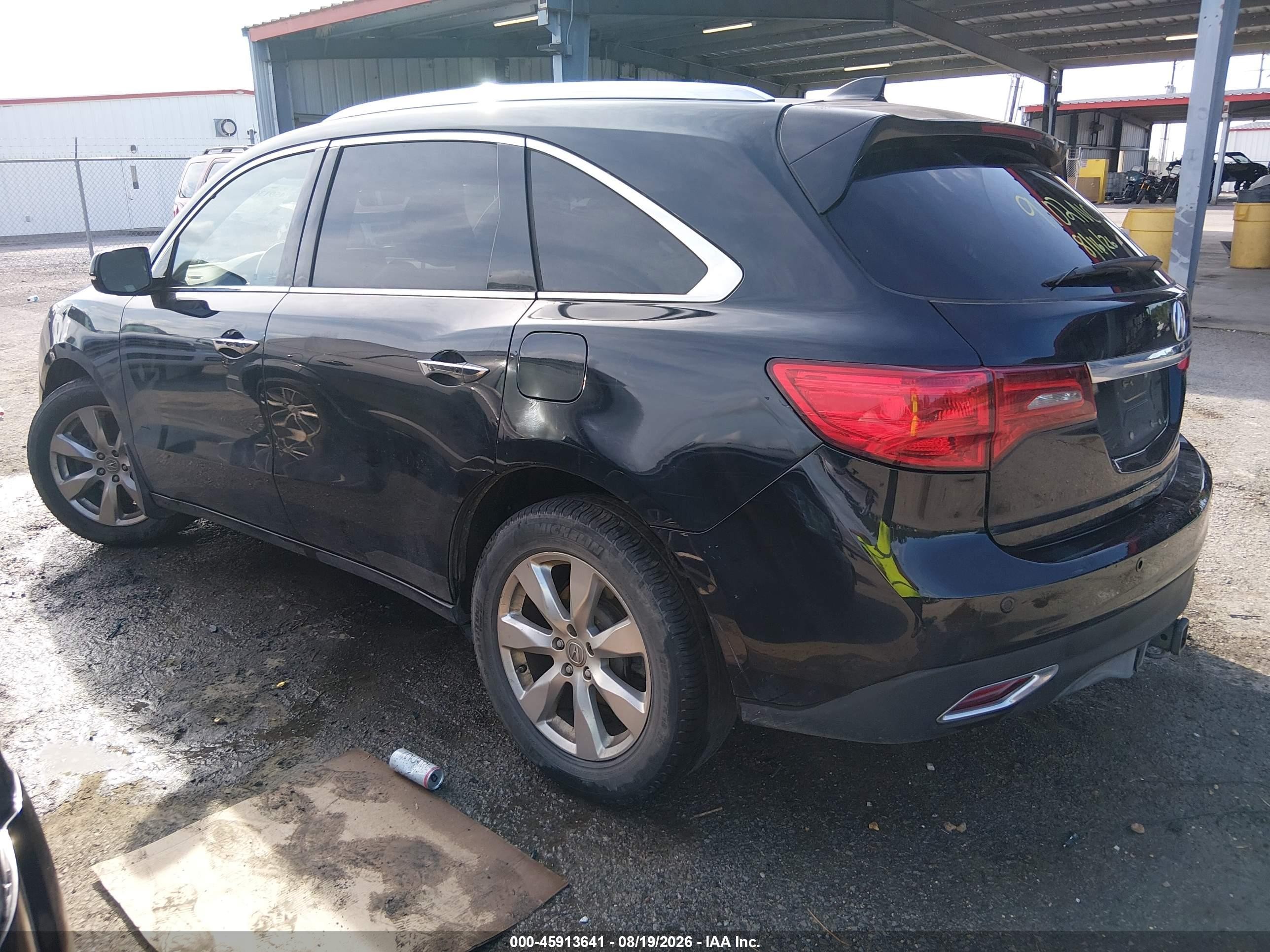 2016 Acura Mdx VIN 5FRYD4H98GB056974 IAAI salvage auction — Front End, Wait Title, sold $1,550 on 2026-09-20 (photo 3)