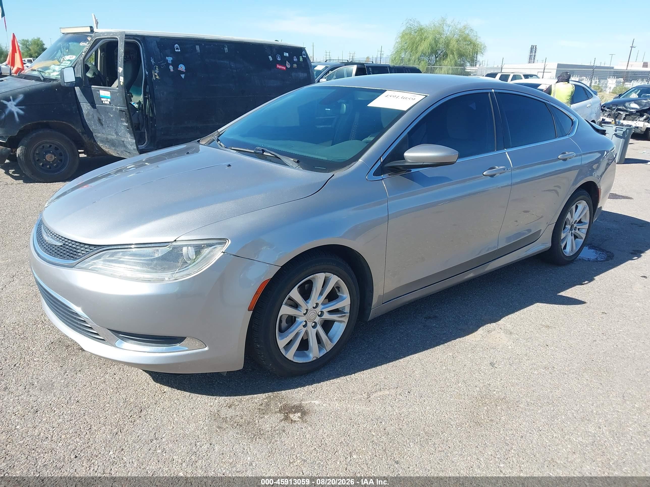 2015 Chrysler 200 VIN 1C3CCCAB6FN755675 IAAI salvage auction — Rear End, Salvage (Arizona), sold $1,000 on 2026-09-03 (photo 2)