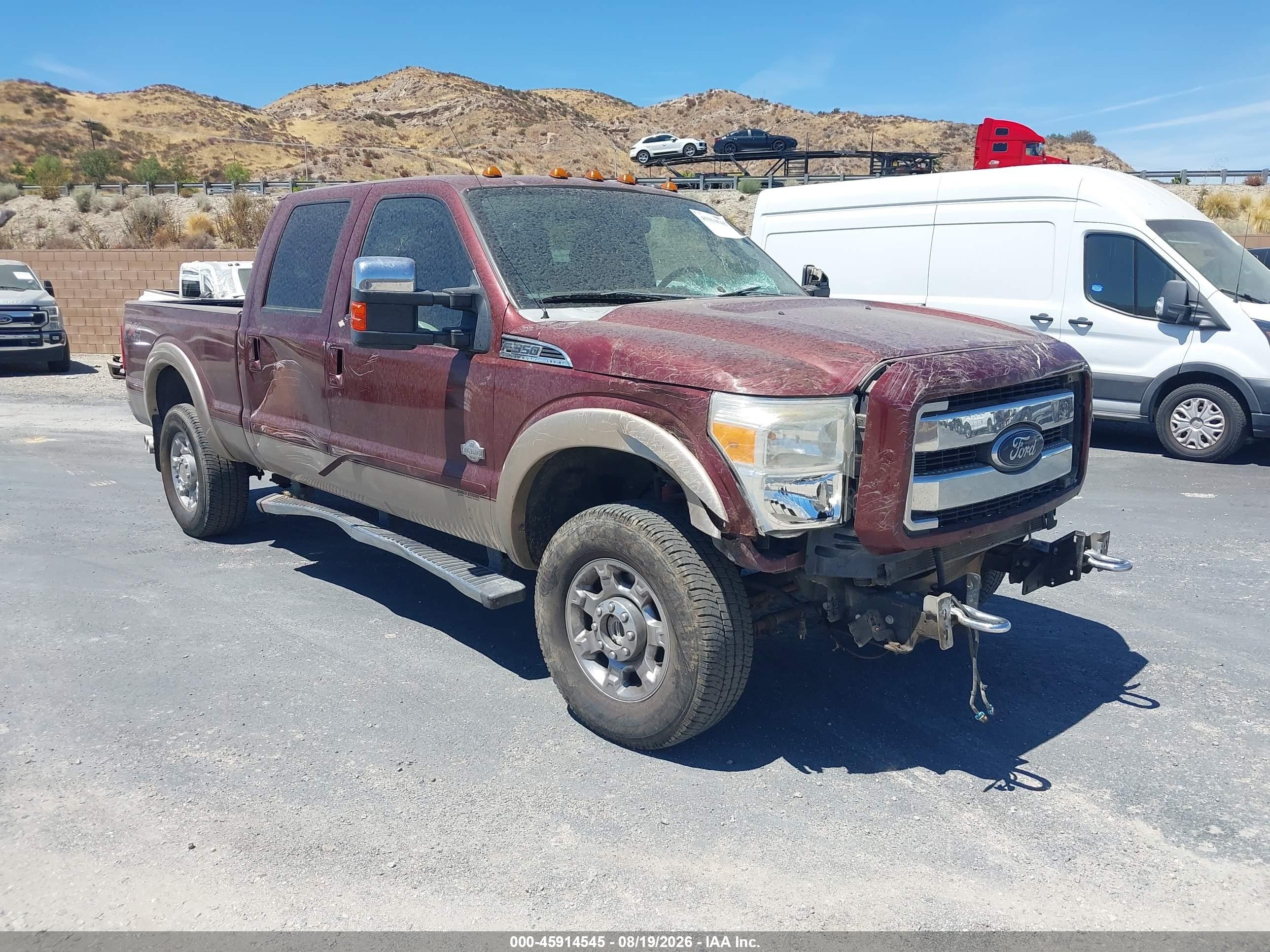 2012 Ford F-350 VIN 1FT8W3BT4CEC26284 — IAAI salvage auction photo