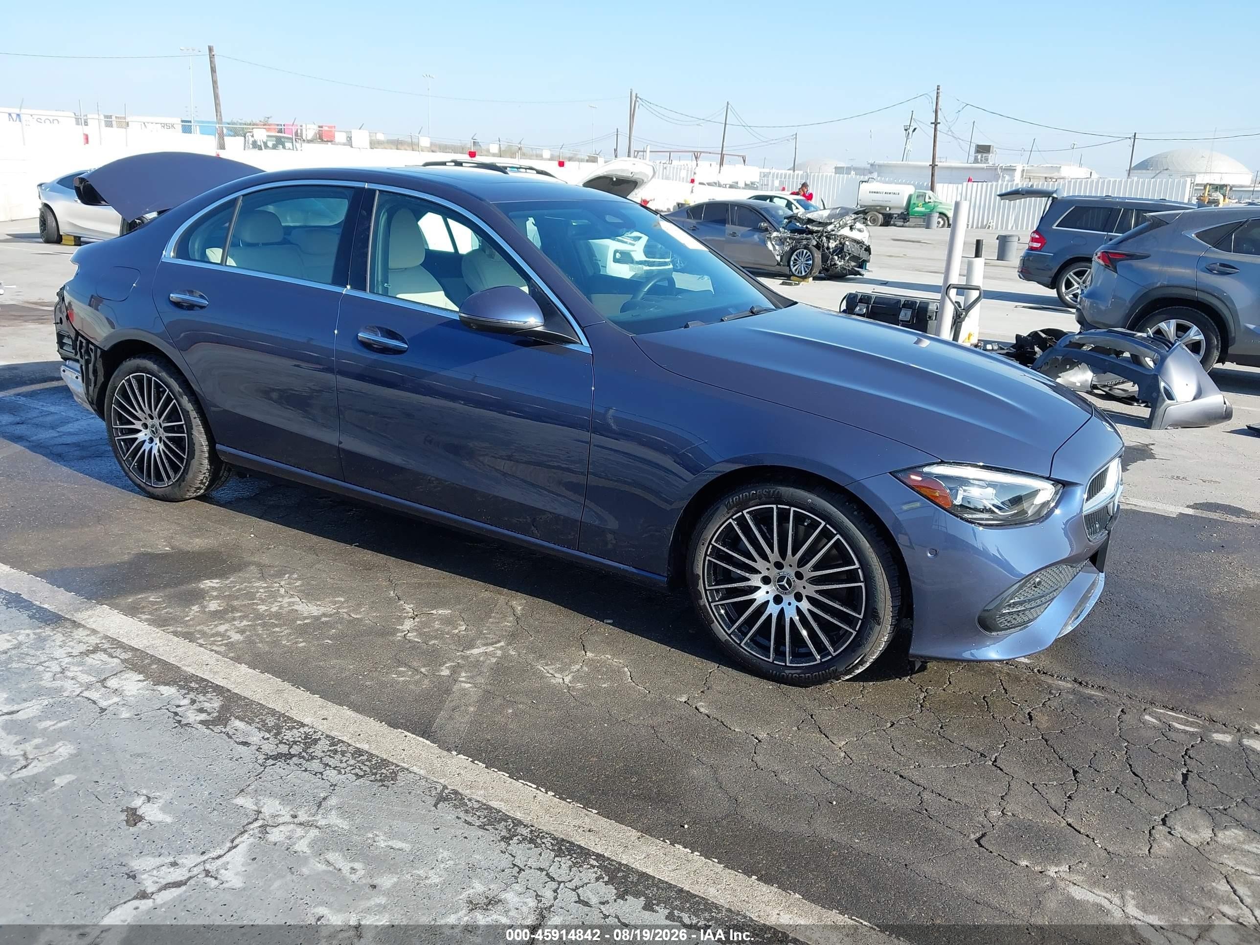 2025 Mercedes-Benz C-Class VIN W1KAF4HB0SR297761 — IAAI salvage auction photo