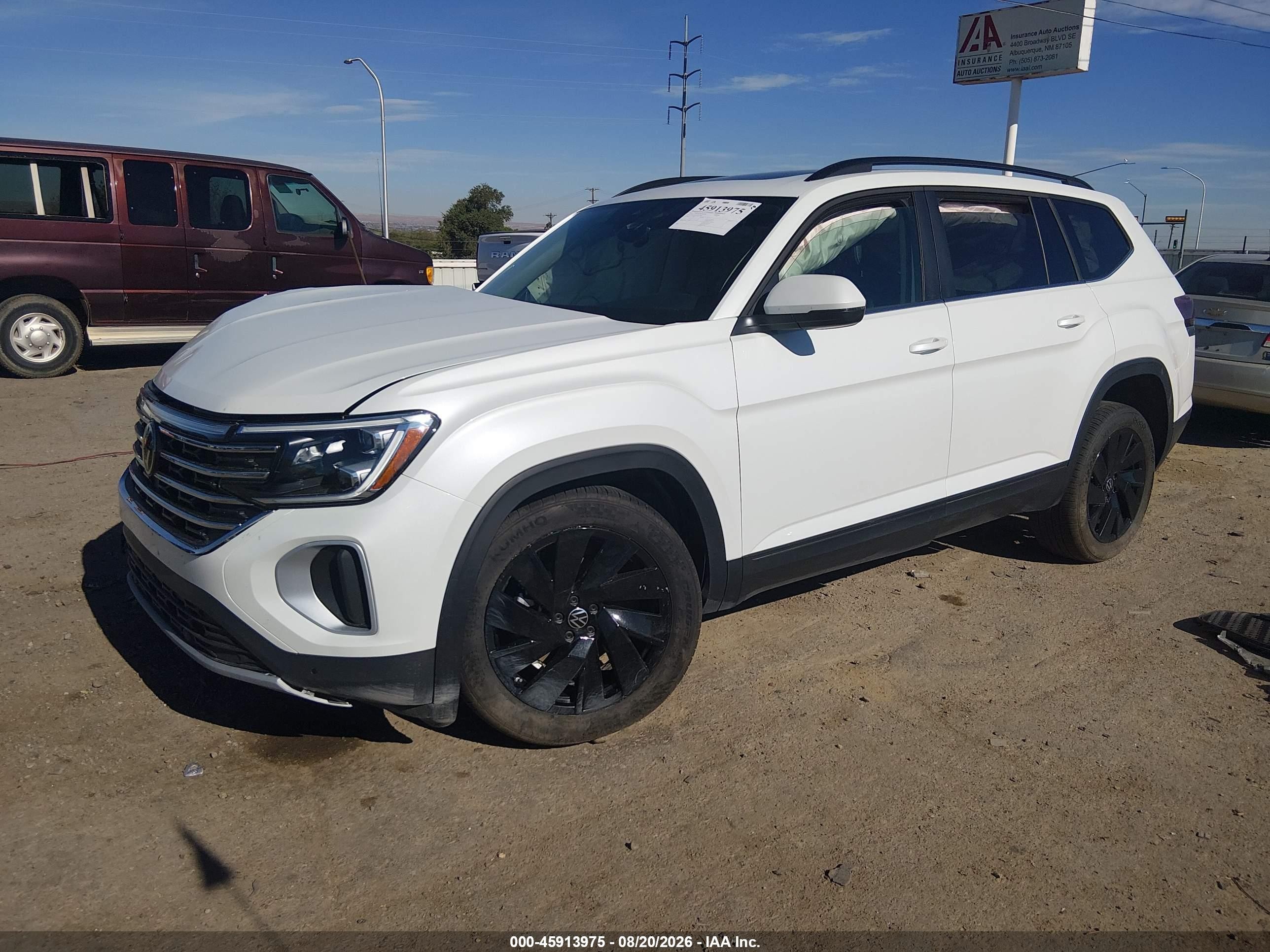 2026 Volkswagen Atlas VIN 1V2KN2CA6TC572069 IAAI salvage auction — Front End, Salvage (New Mexico), sold $6,900 on 2026-09-23 (photo 2)