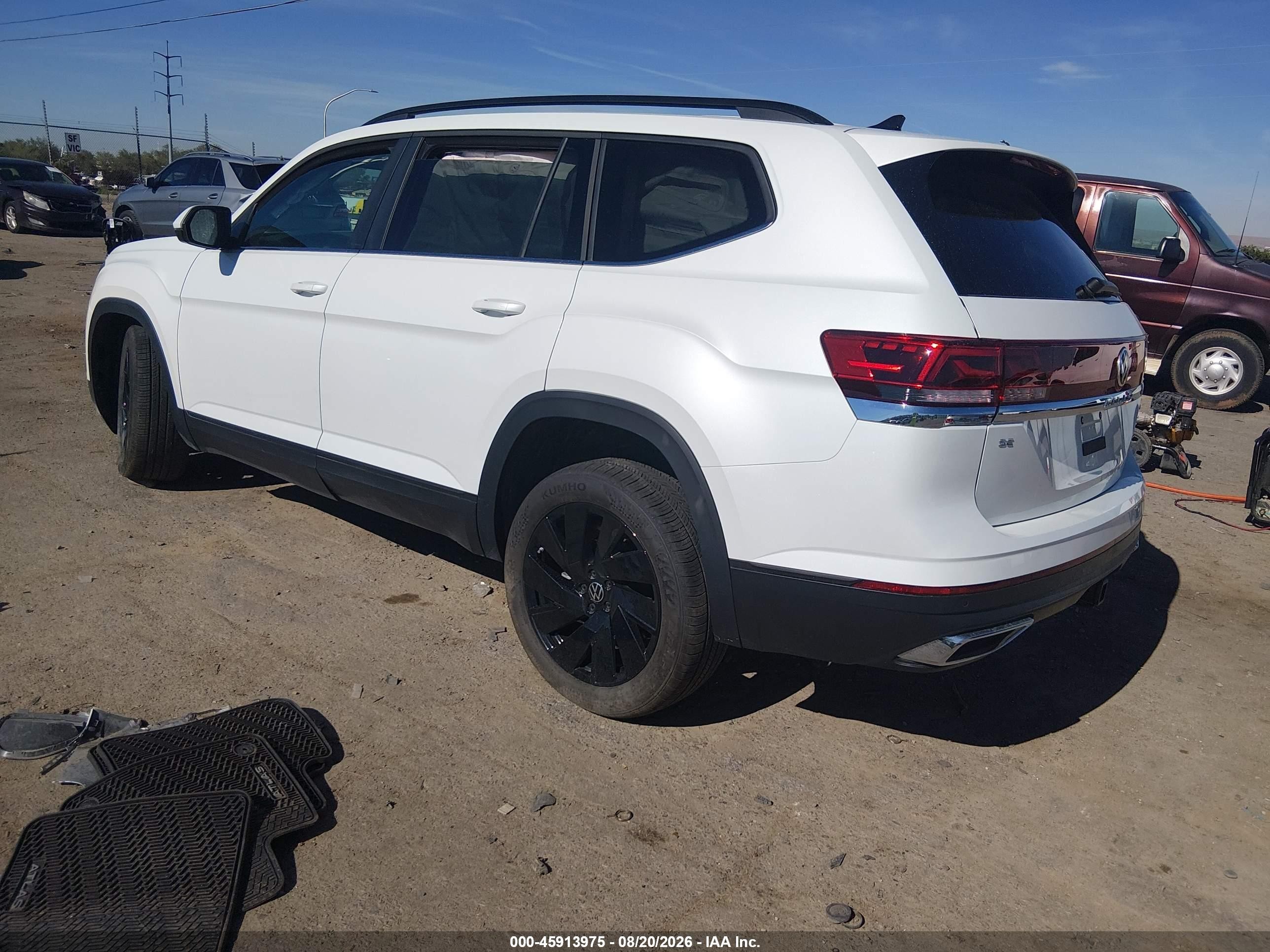 2026 Volkswagen Atlas VIN 1V2KN2CA6TC572069 IAAI salvage auction — Front End, Salvage (New Mexico), sold $6,900 on 2026-09-23 (photo 3)