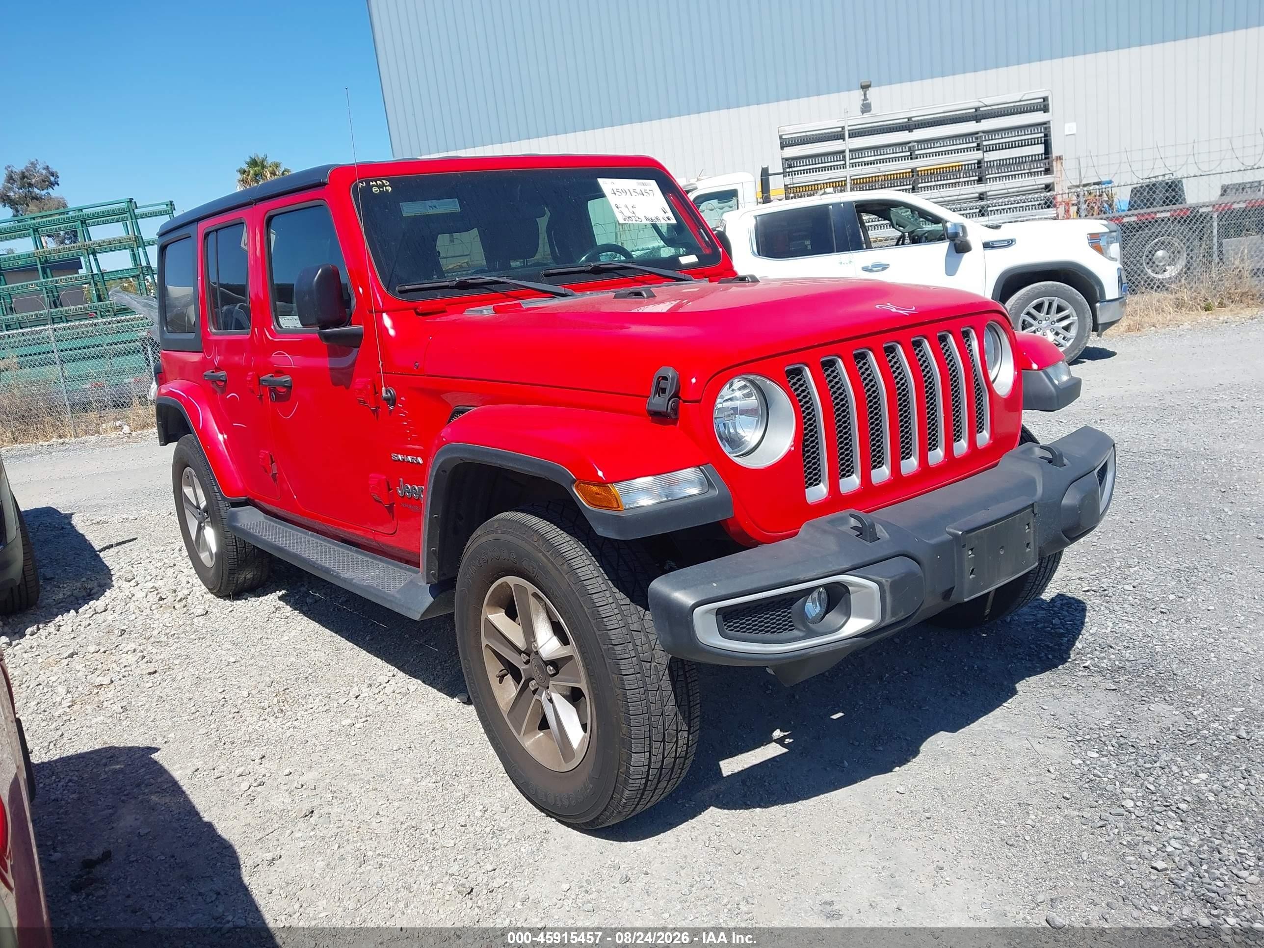 2020 Jeep Wrangler Unlimited VIN 1C4HJXEN0LW259411 — IAAI salvage auction photo