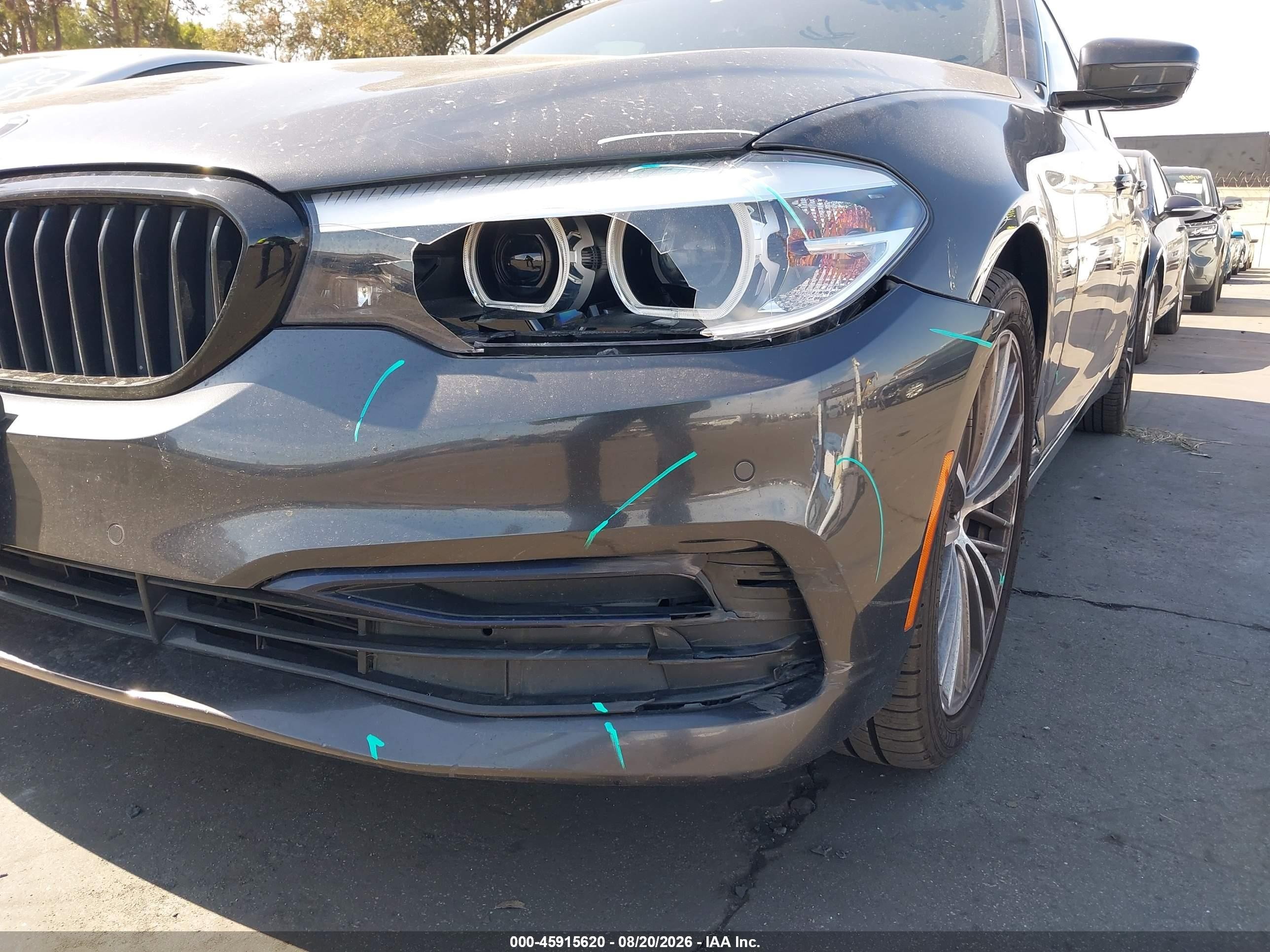 2020 BMW 5 Series VIN WBAJR3C06LCD09191 IAAI salvage auction — Unknown, Salvage Certificate (California), sold $9,400 on 2026-09-12 (photo 6)