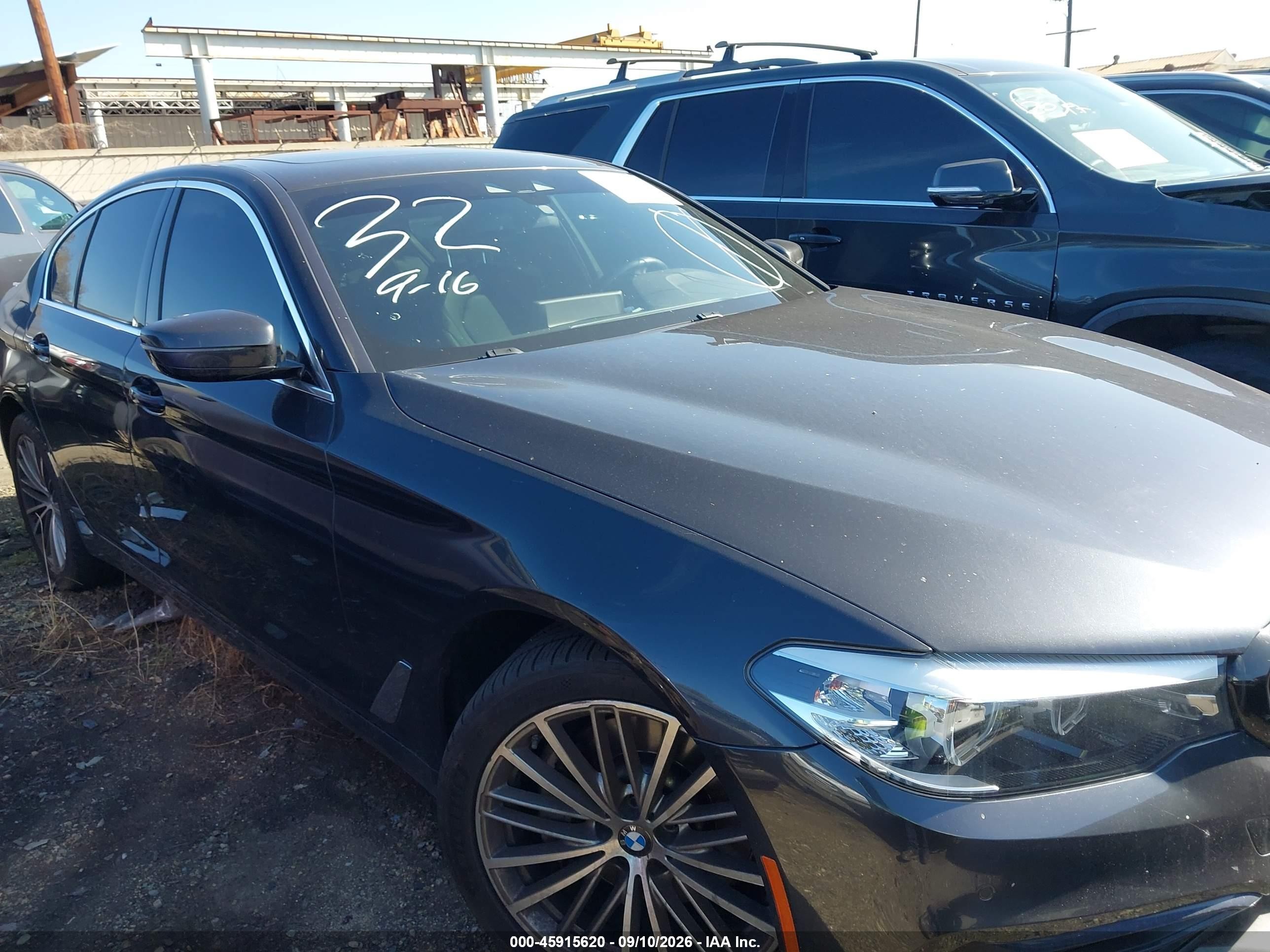 2020 BMW 5 Series VIN WBAJR3C06LCD09191 IAAI salvage auction — Unknown, Salvage Certificate (California), sold $9,400 on 2026-09-12 (photo 1)
