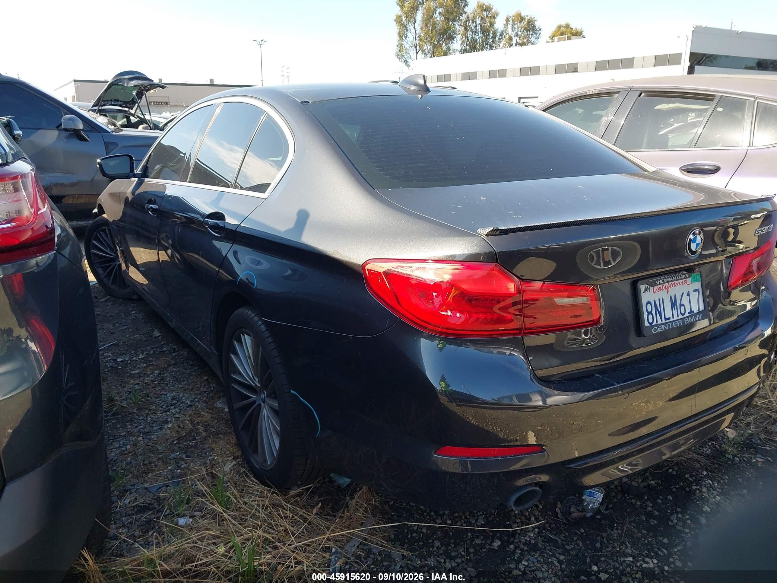 2020 BMW 5 Series VIN WBAJR3C06LCD09191 IAAI salvage auction — Unknown, Salvage Certificate (California), sold $9,400 on 2026-09-12 (photo 3)