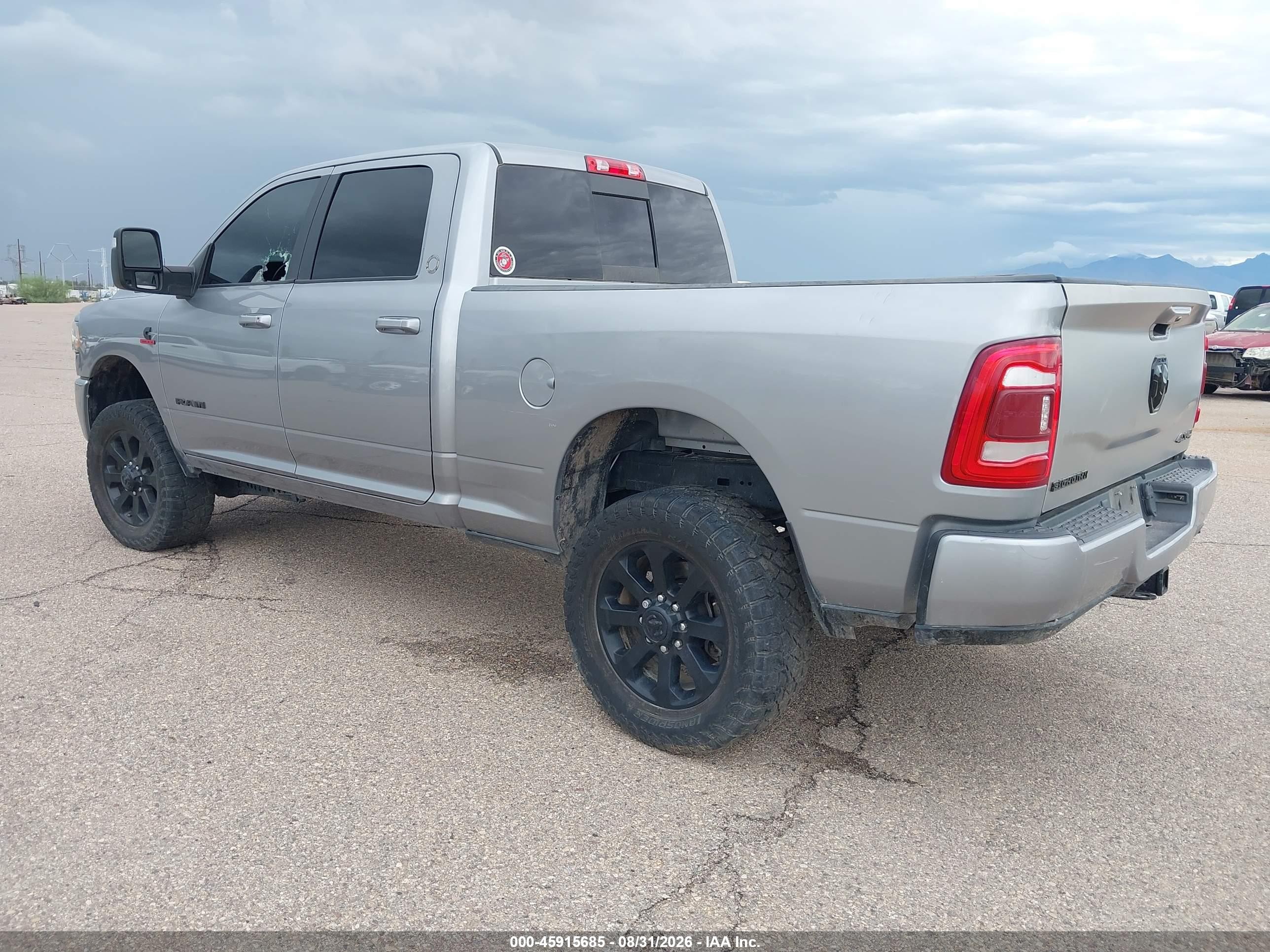 2024 Ram 2500 VIN 3C6UR5DL8RG212900 IAAI salvage auction — Theft, Salvage (Arizona), sold $25,250 on 2026-09-24 (photo 3)