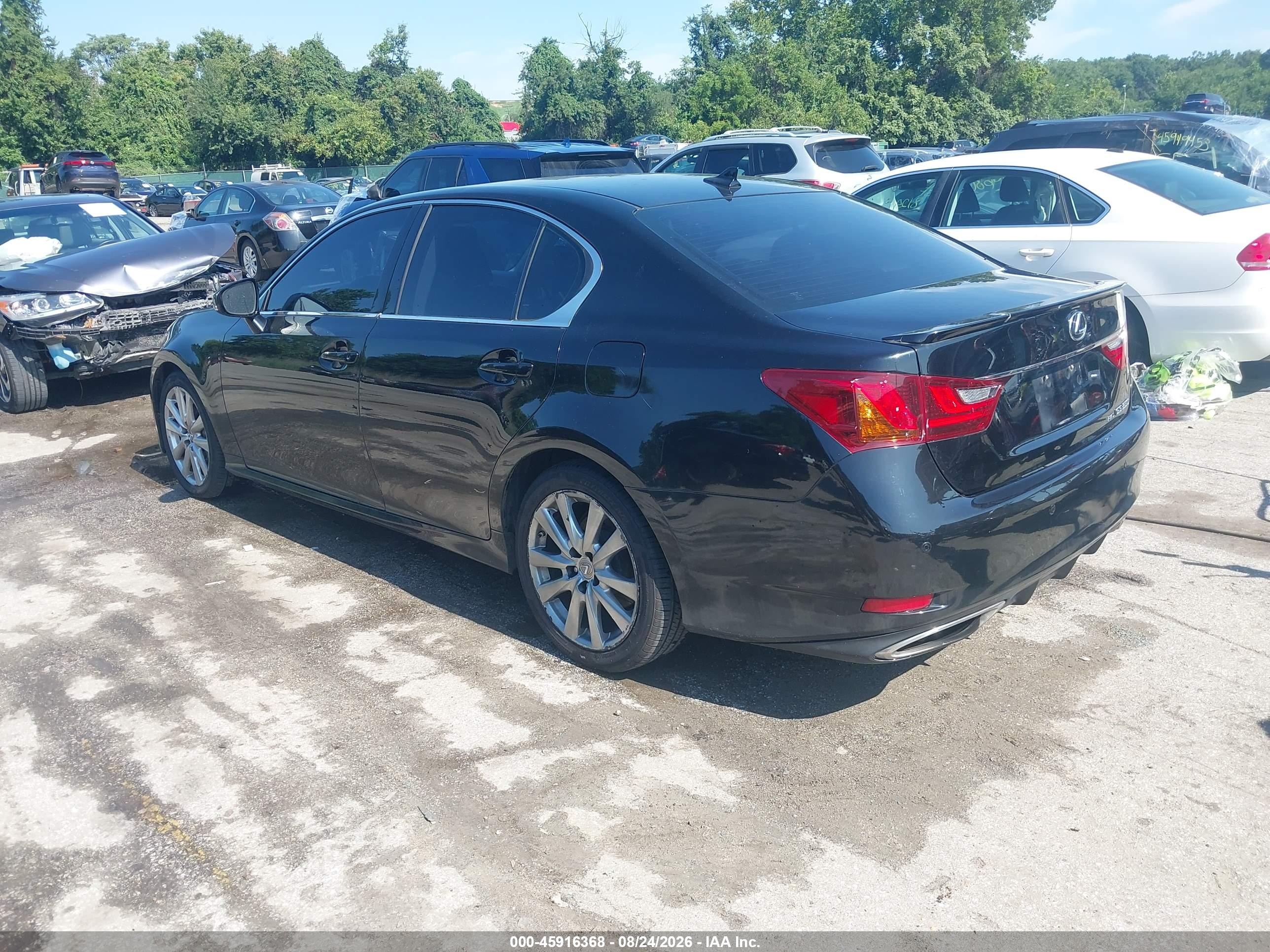 2013 Lexus Gs VIN JTHCE1BL7D5005554 IAAI salvage auction — Front End, Salvage - Greater Than 75% (Maryland), sold $1,850 on 2026-09-12 (photo 3)